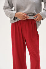 DONNI The Jersey Simple Crop Pant - Bell-Pepper