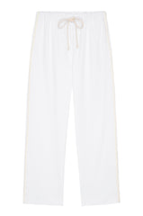 DONNI Powder Eco-Terry Stripe Crop Pant - Powder