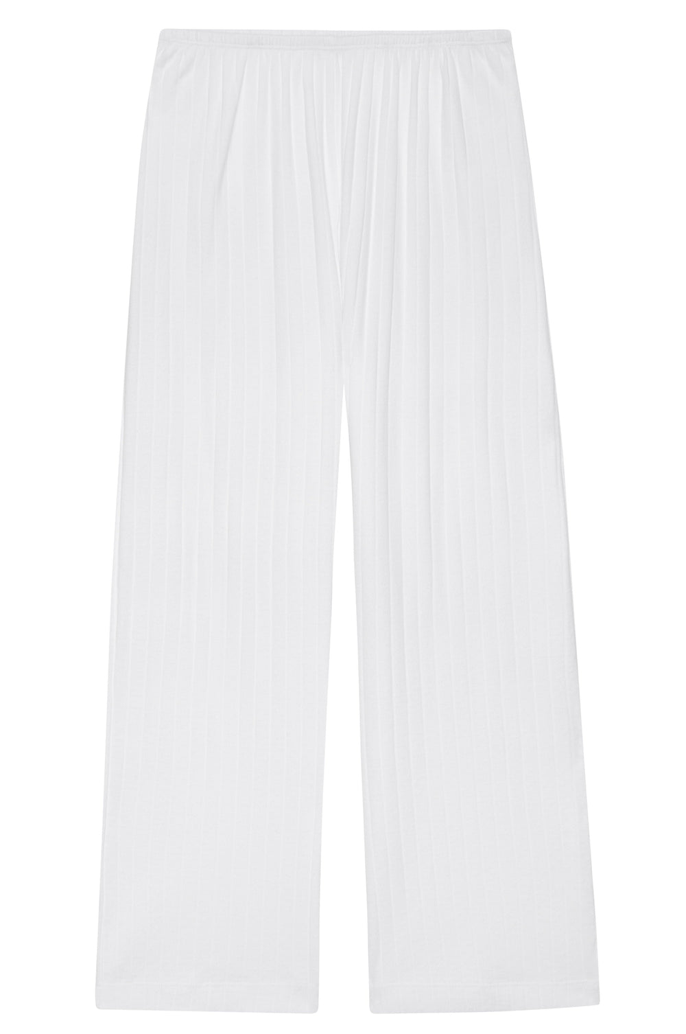 DONNI Powder Pointelle Simple Crop Pant - Powder