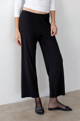 DONNI The Baby Rib Scallop Pant - Jet