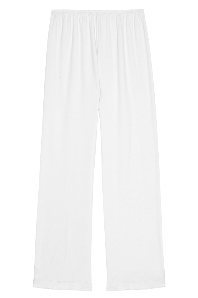 DONNI Powder Baby Rib Scallop Pant - Powder