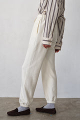 DONNI Creme Eco-Terry Sweatpants - Creme