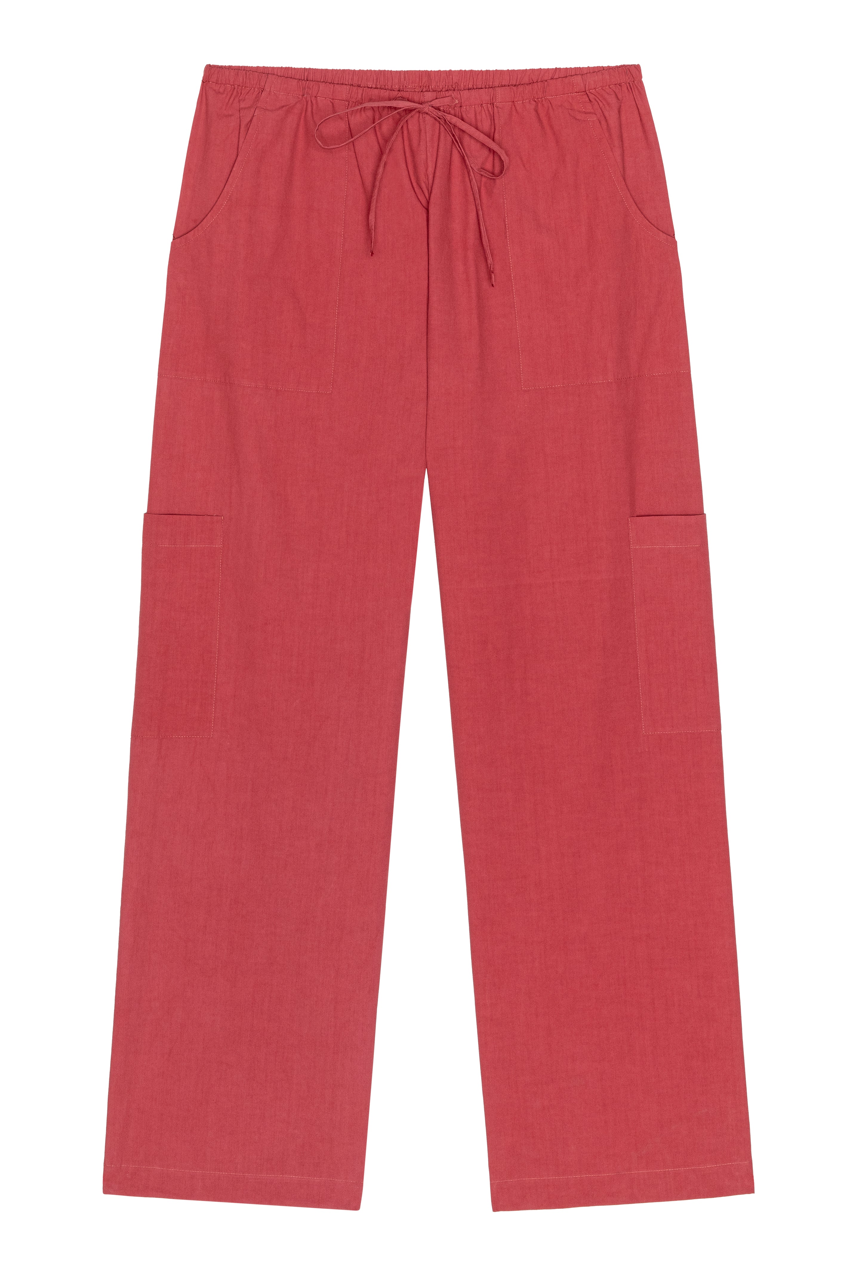 DONNI The Pop Drawstring Cargo Pant - Raspberry