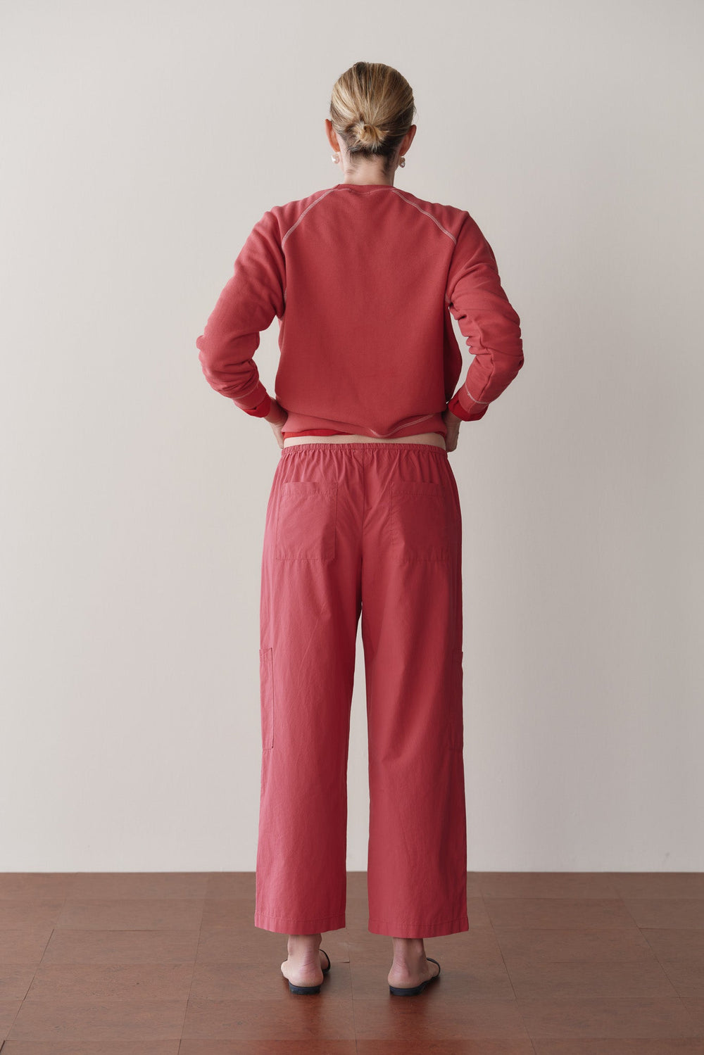 DONNI The Pop Drawstring Cargo Pant - Raspberry