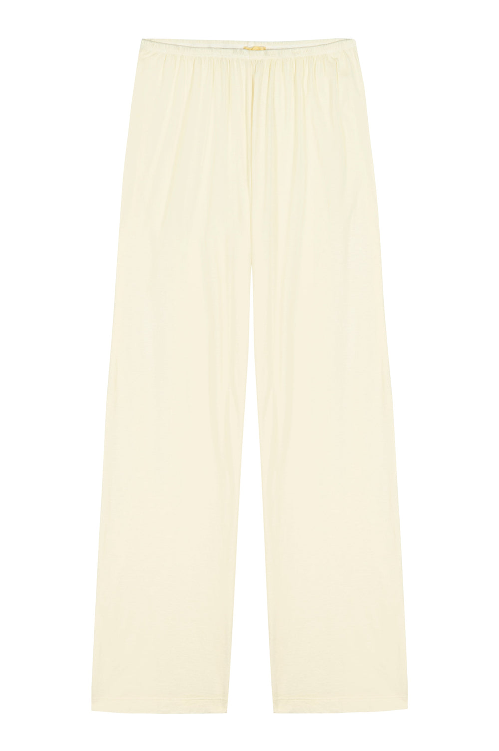 DONNI The Jersey Simple Crop Pant - Creme