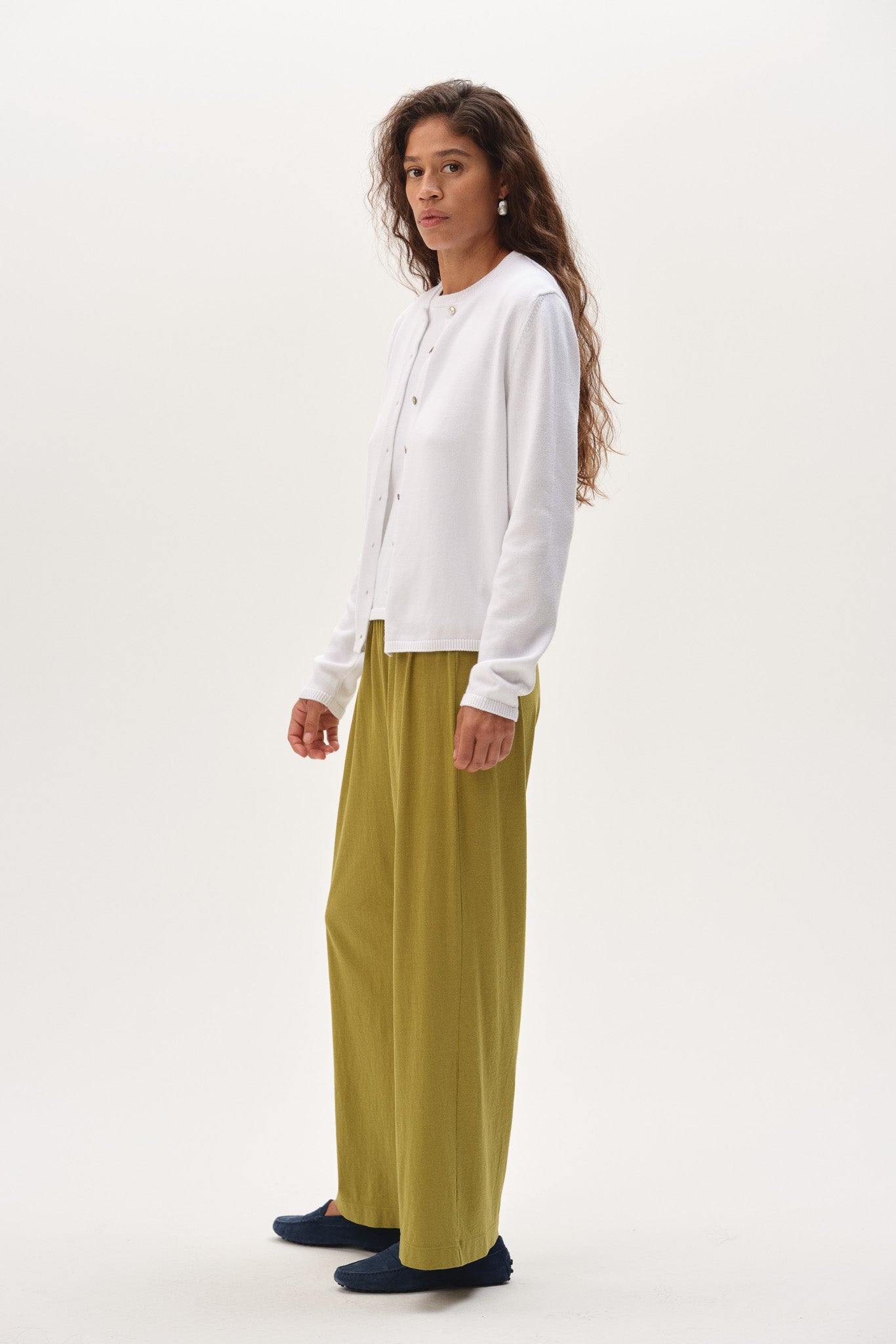 DONNI The Jersey Simple Crop Pant - Pistachio