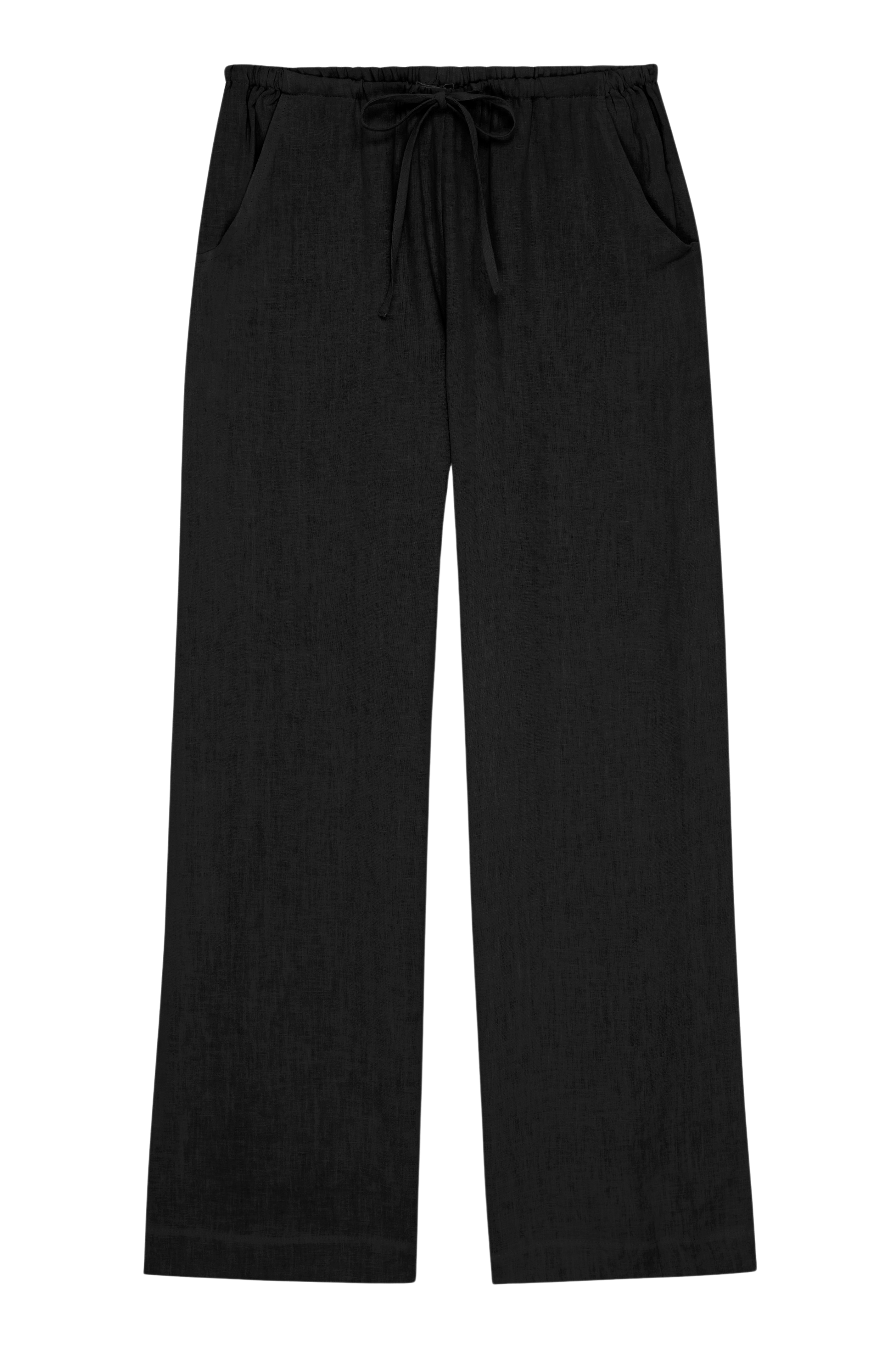 DONNI Jet Linen Drawstring Pant - Jet