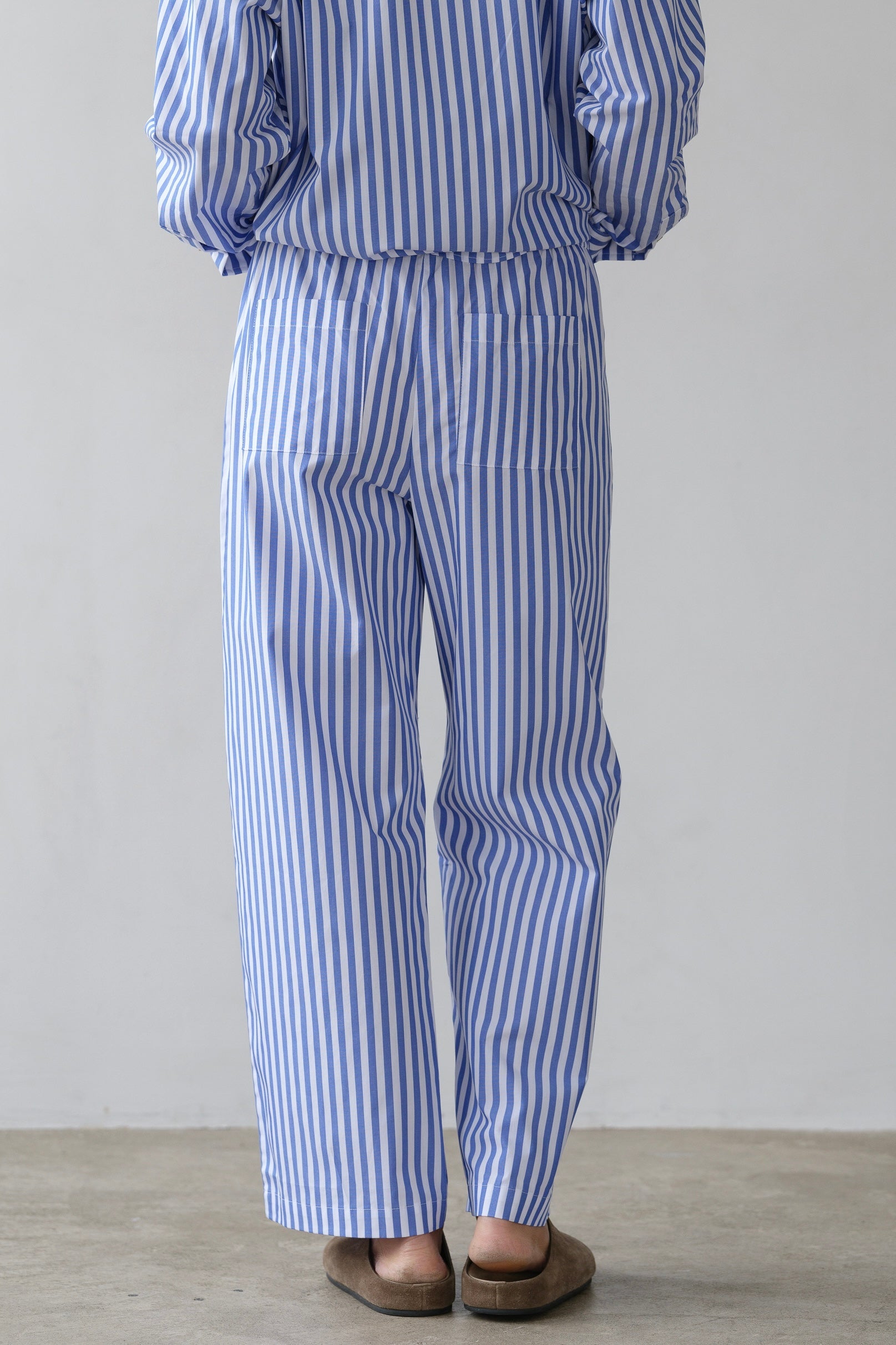 DONNI The Pop Stripe Drawstring Pant - Azure