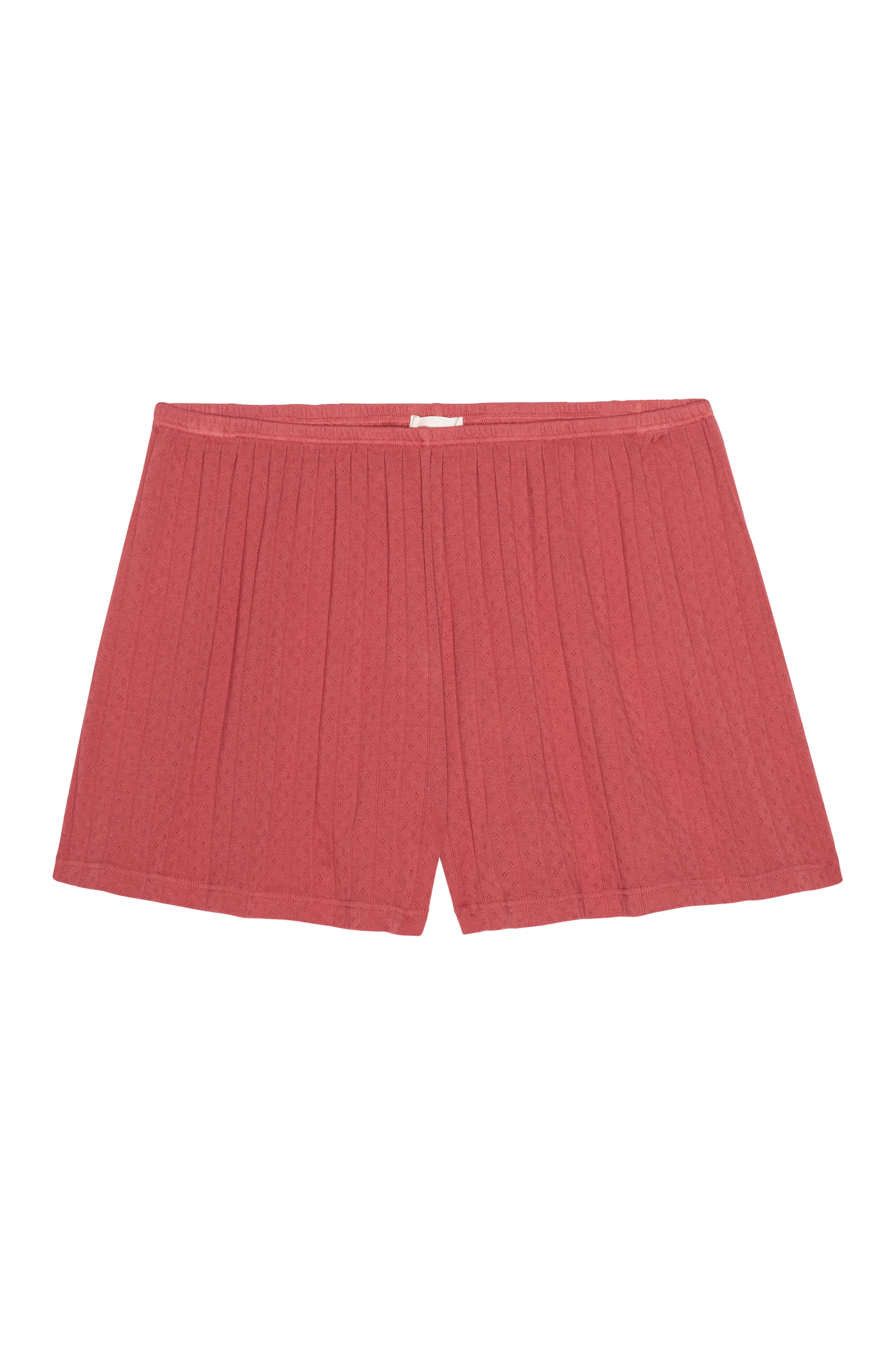 DONNI The Pointelle Tap Short - raspberry
