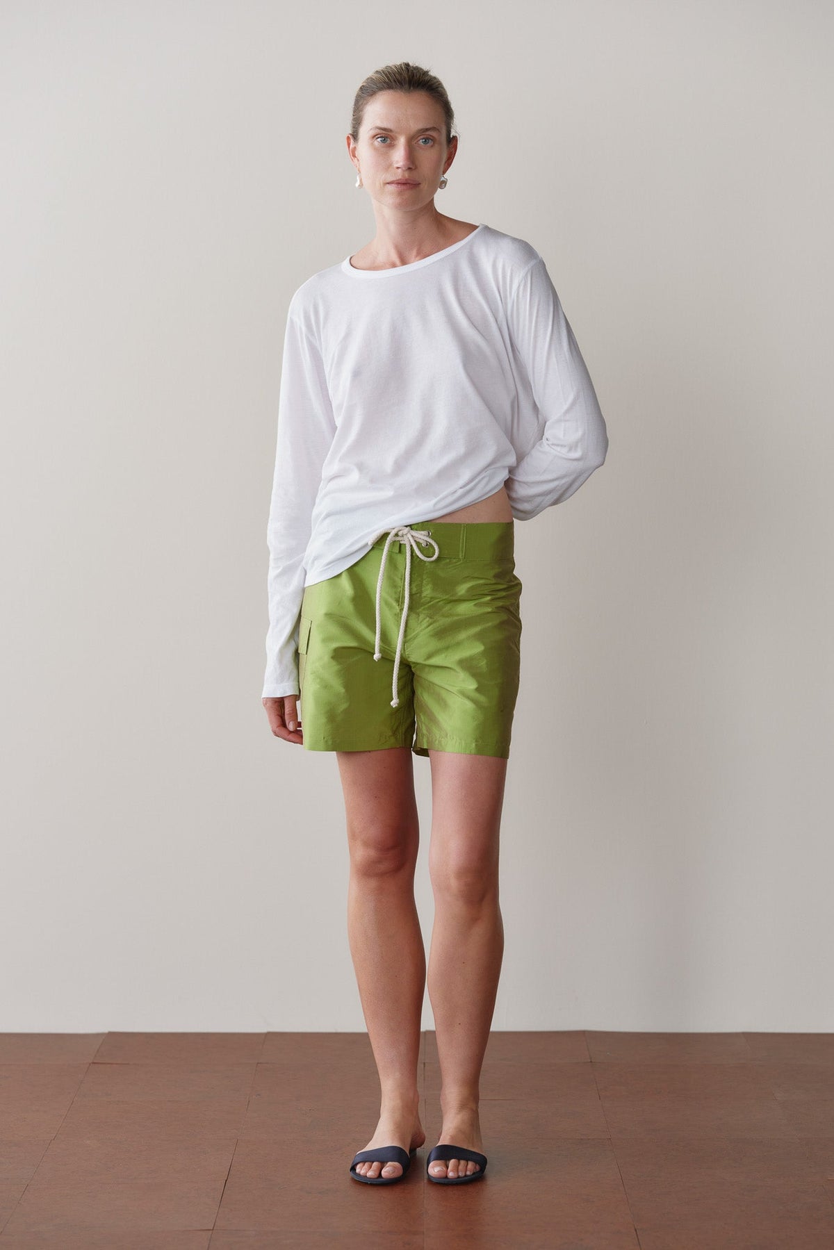 DONNI Pistachio Taffeta Board Short - Pistachio