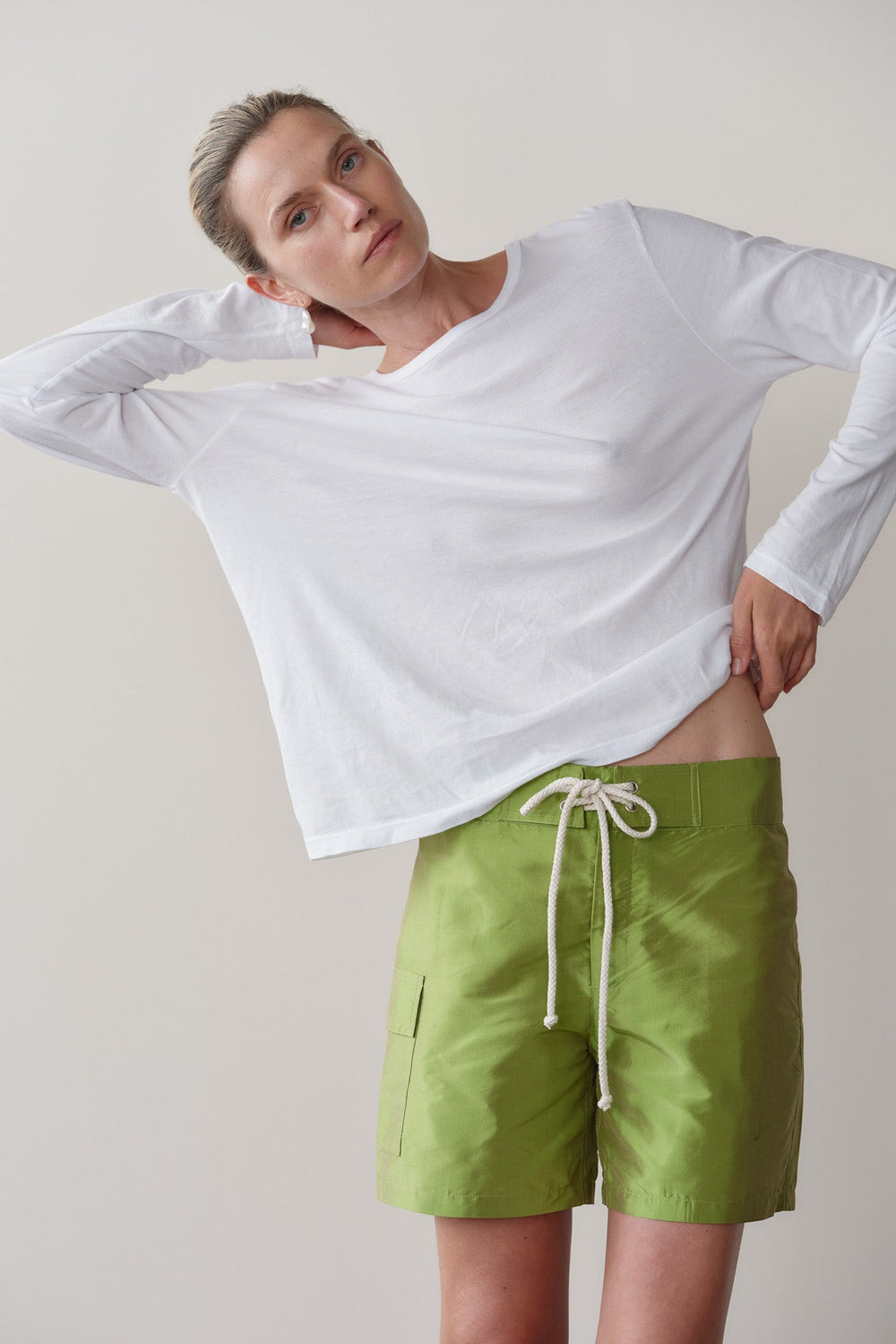DONNI Pistachio Taffeta Board Short - Pistachio