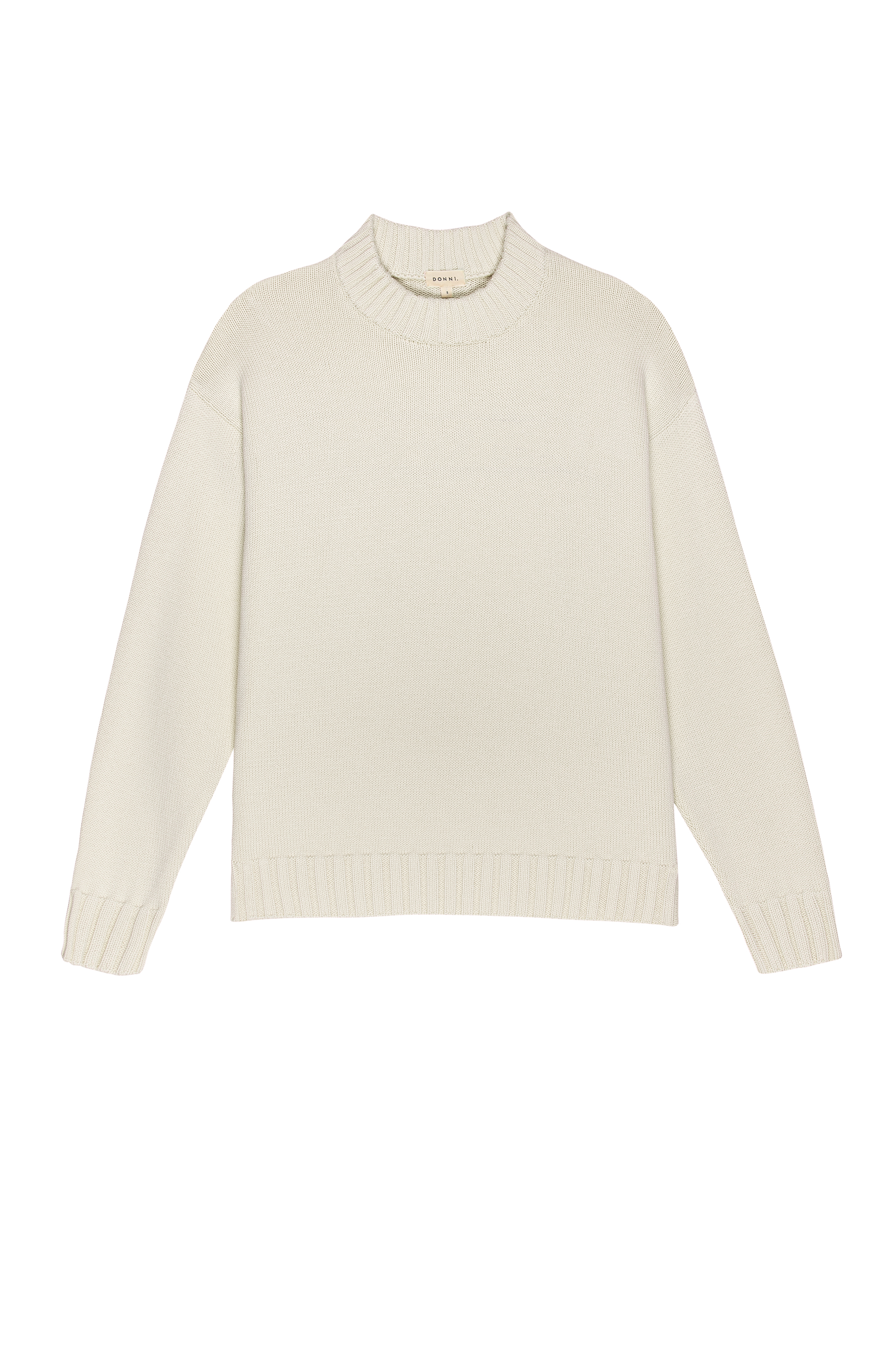 DONNI The Cotton Cashmere Crewneck Sweater - Creme