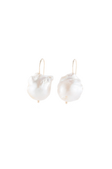 DONNI The June White Pearl Drop Earrings - White