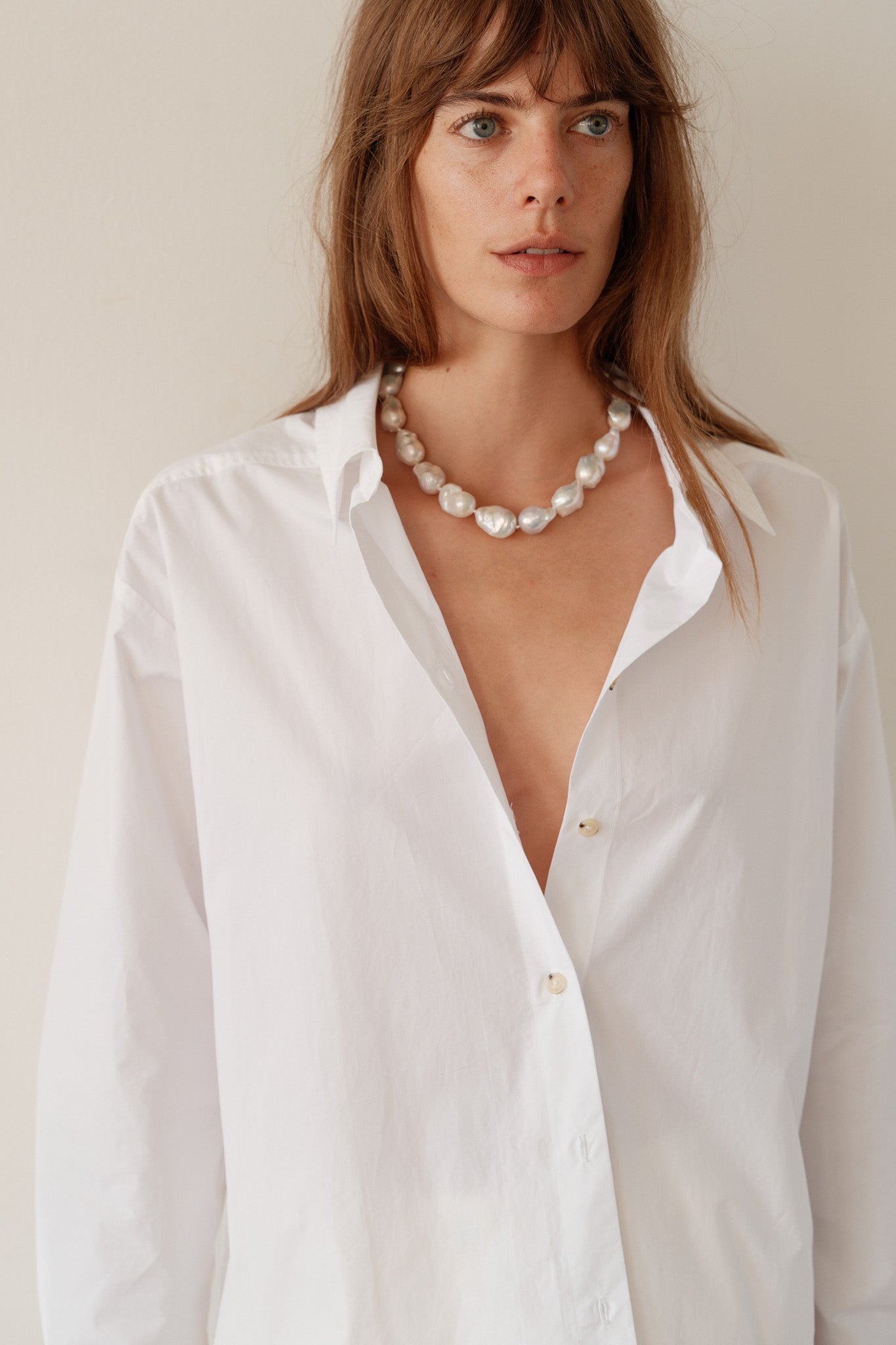 DONNI The June White Pearl Choker - white