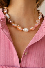 DONNI The June Pink Pearl Choker - pink