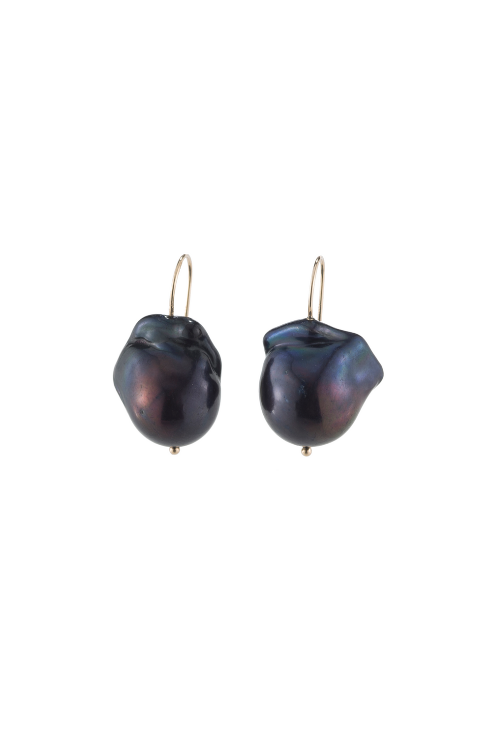 DONNI The June Black Pearl Drop Earrings - black