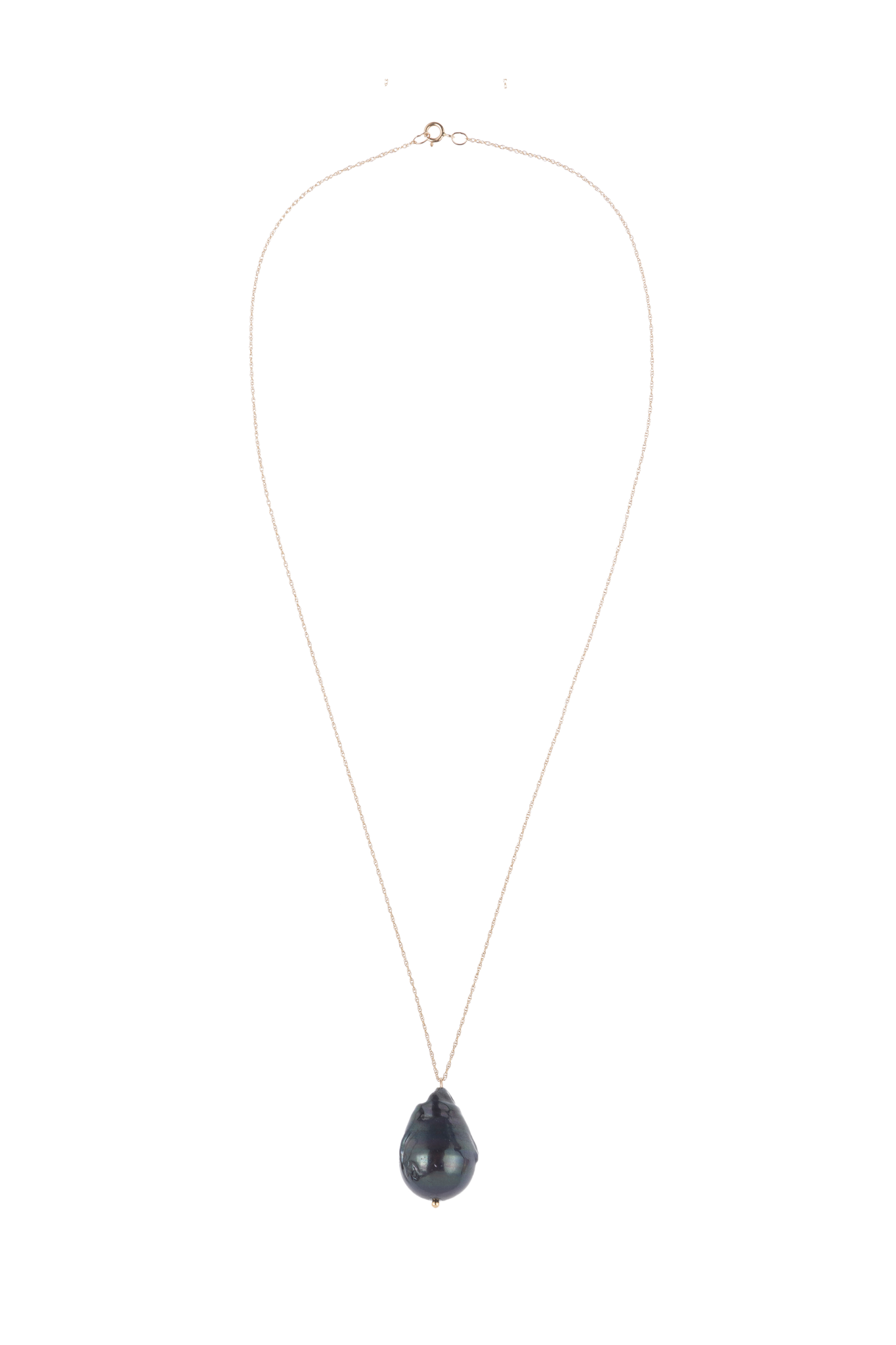 DONNI The June 16" Black Pearl Necklace - black