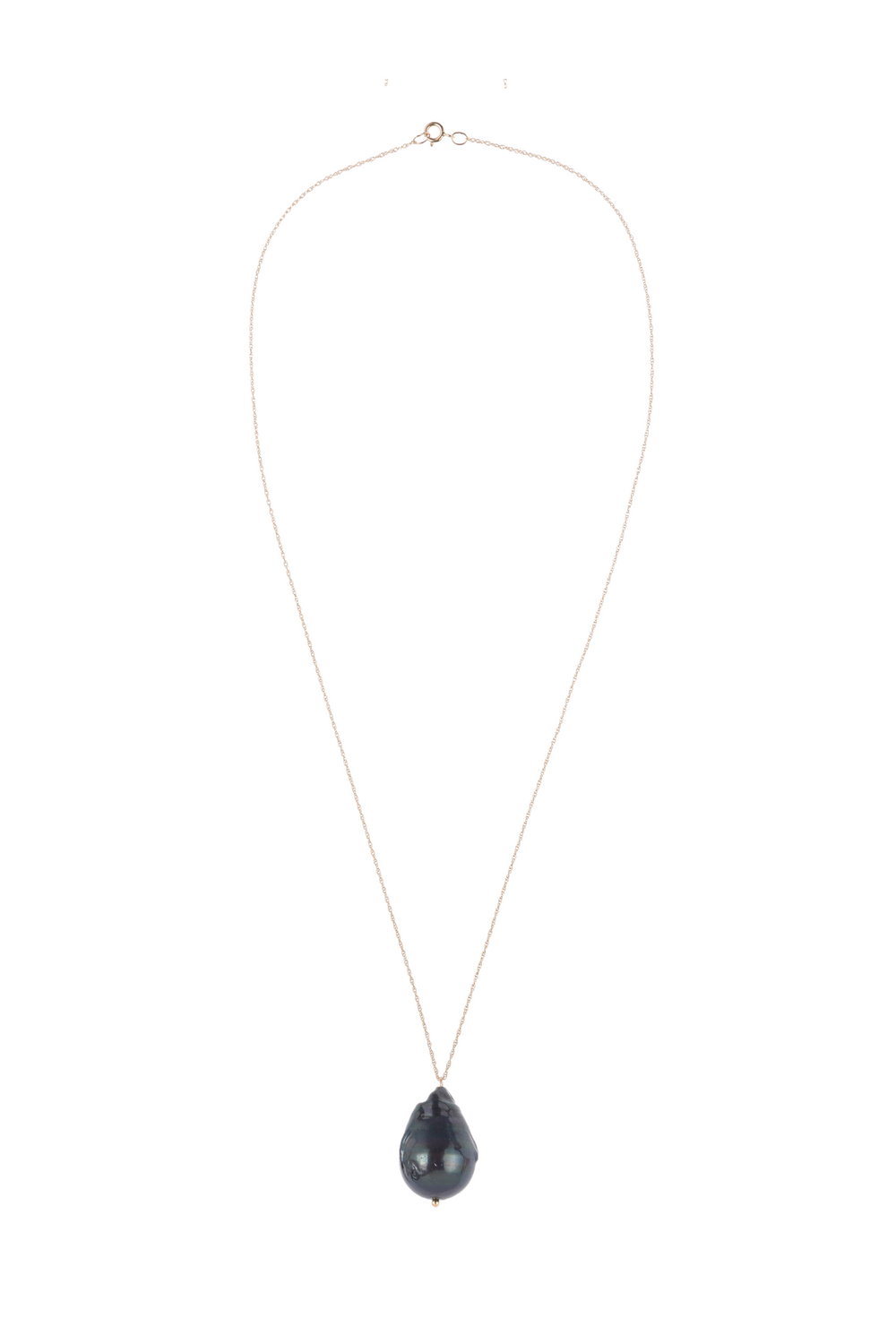DONNI The June 16" Black Pearl Necklace - black