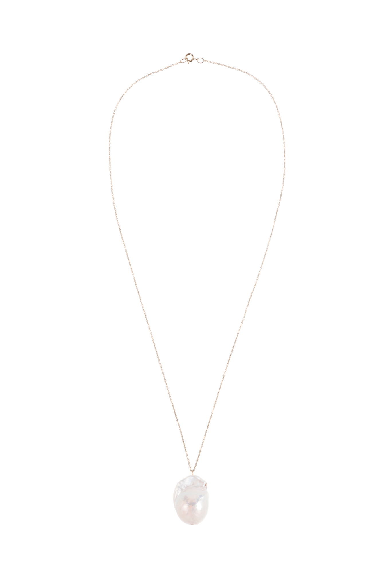 DONNI The June 16" White Pearl Necklace - white
