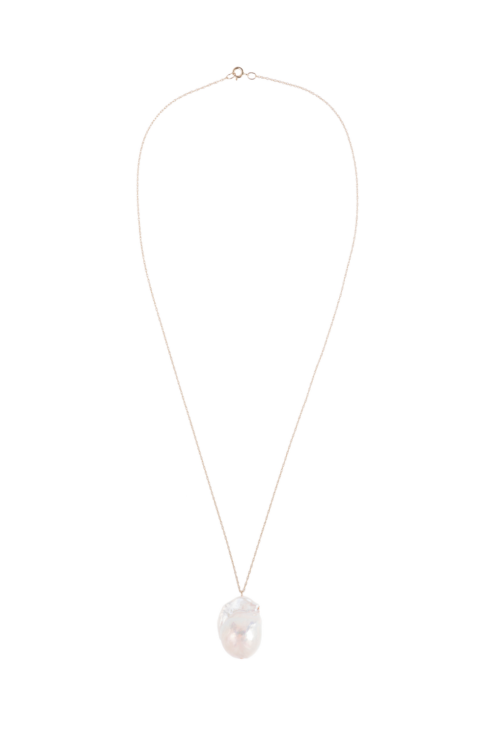 DONNI The June 16" White Pearl Necklace - white