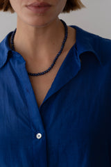 DONNI The Lapis Rondelle Necklace - Lapis