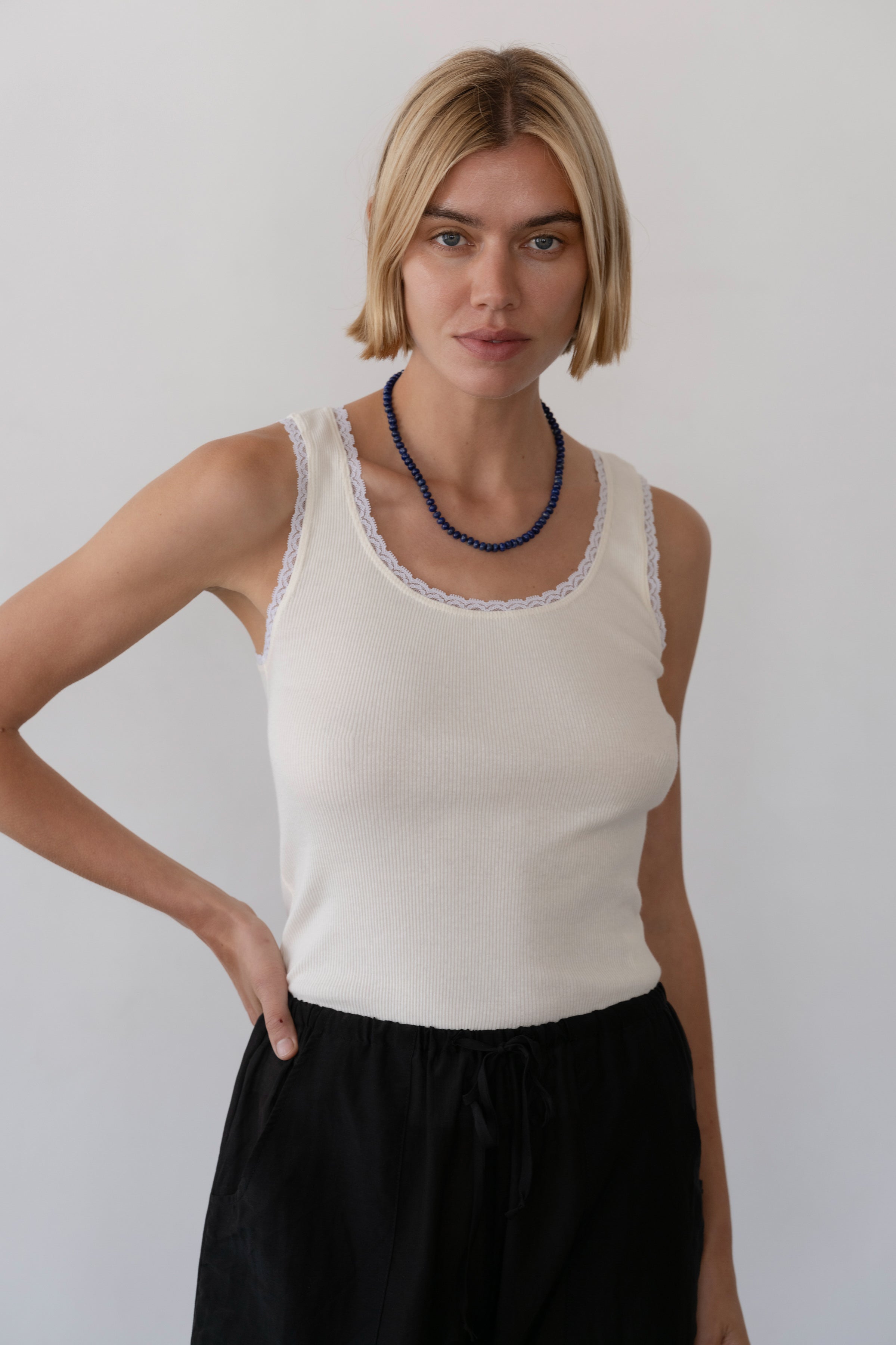 DONNI The Lapis Rondelle Necklace - Lapis