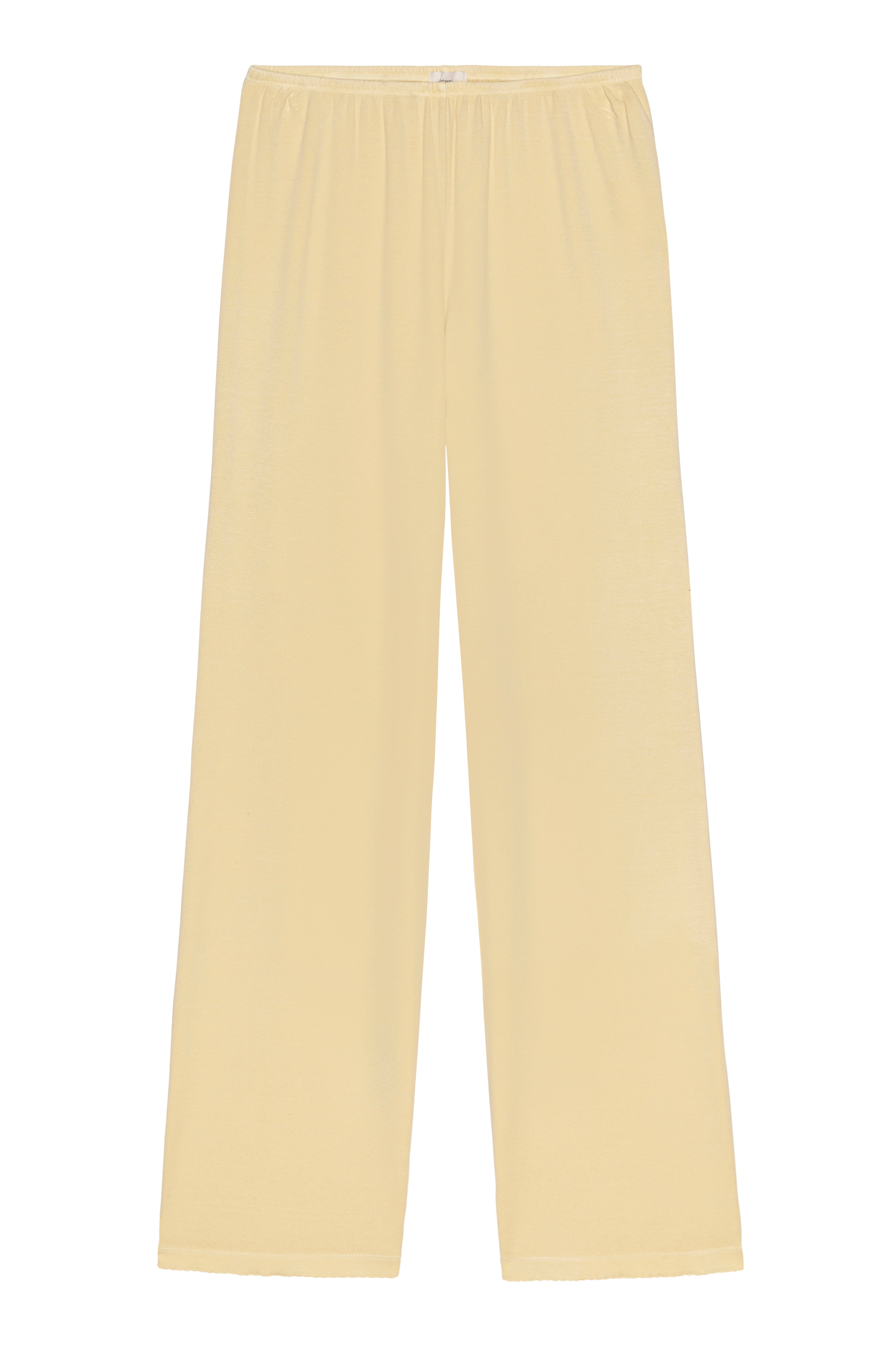 DONNI The Baby Rib Scallop Pant - Butter