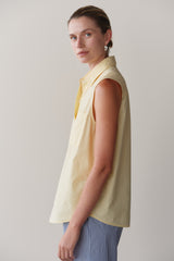 DONNI The Pop Sleeveless Shirt - Butter