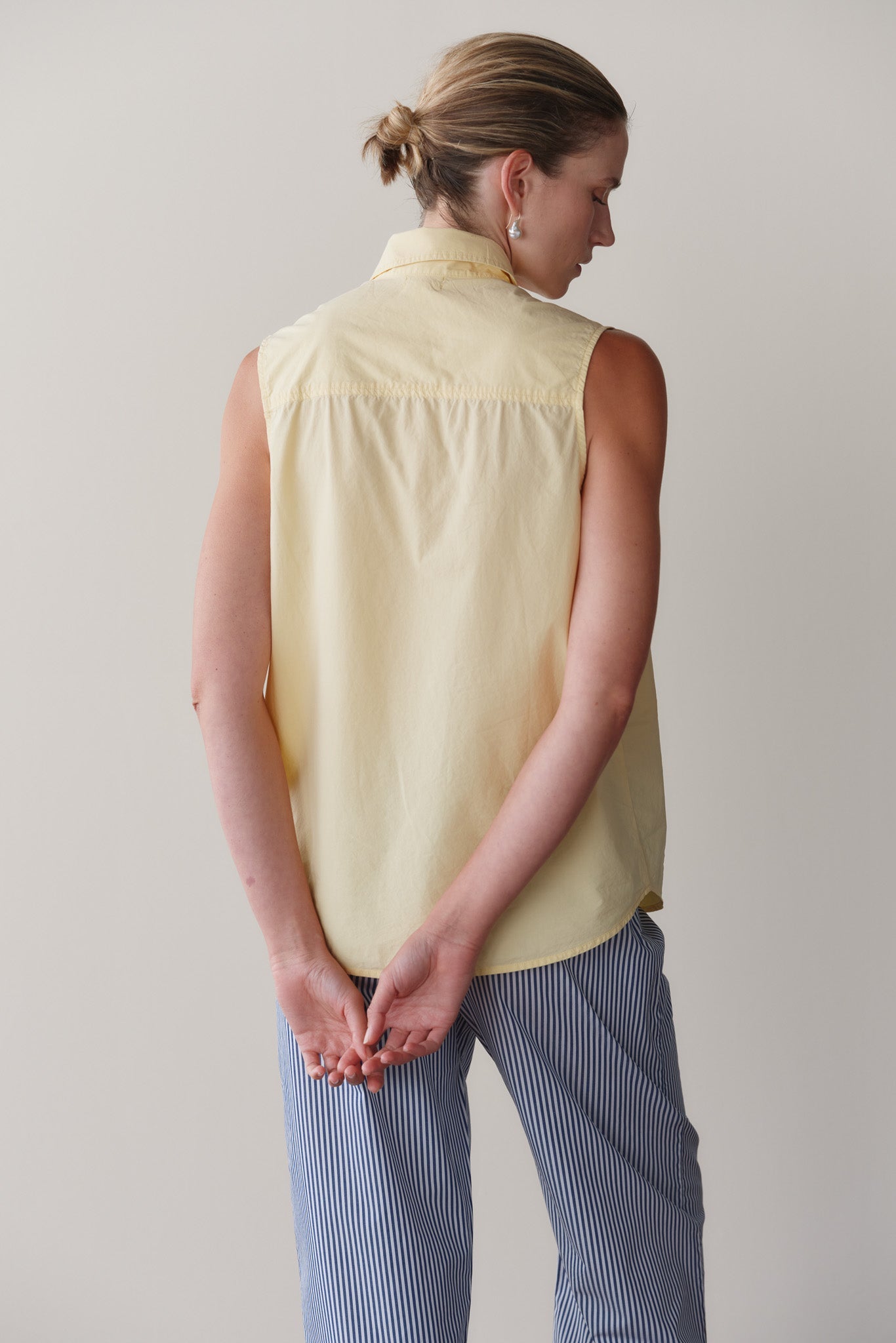 DONNI The Pop Sleeveless Shirt - Butter
