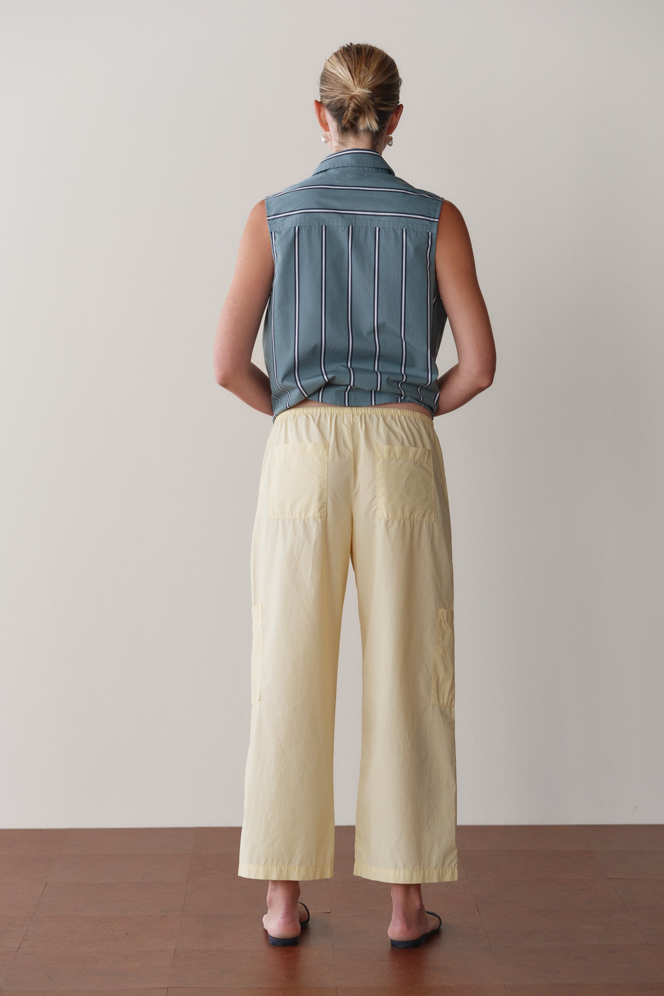 DONNI The Pop Drawstring Cargo Pant - Butter
