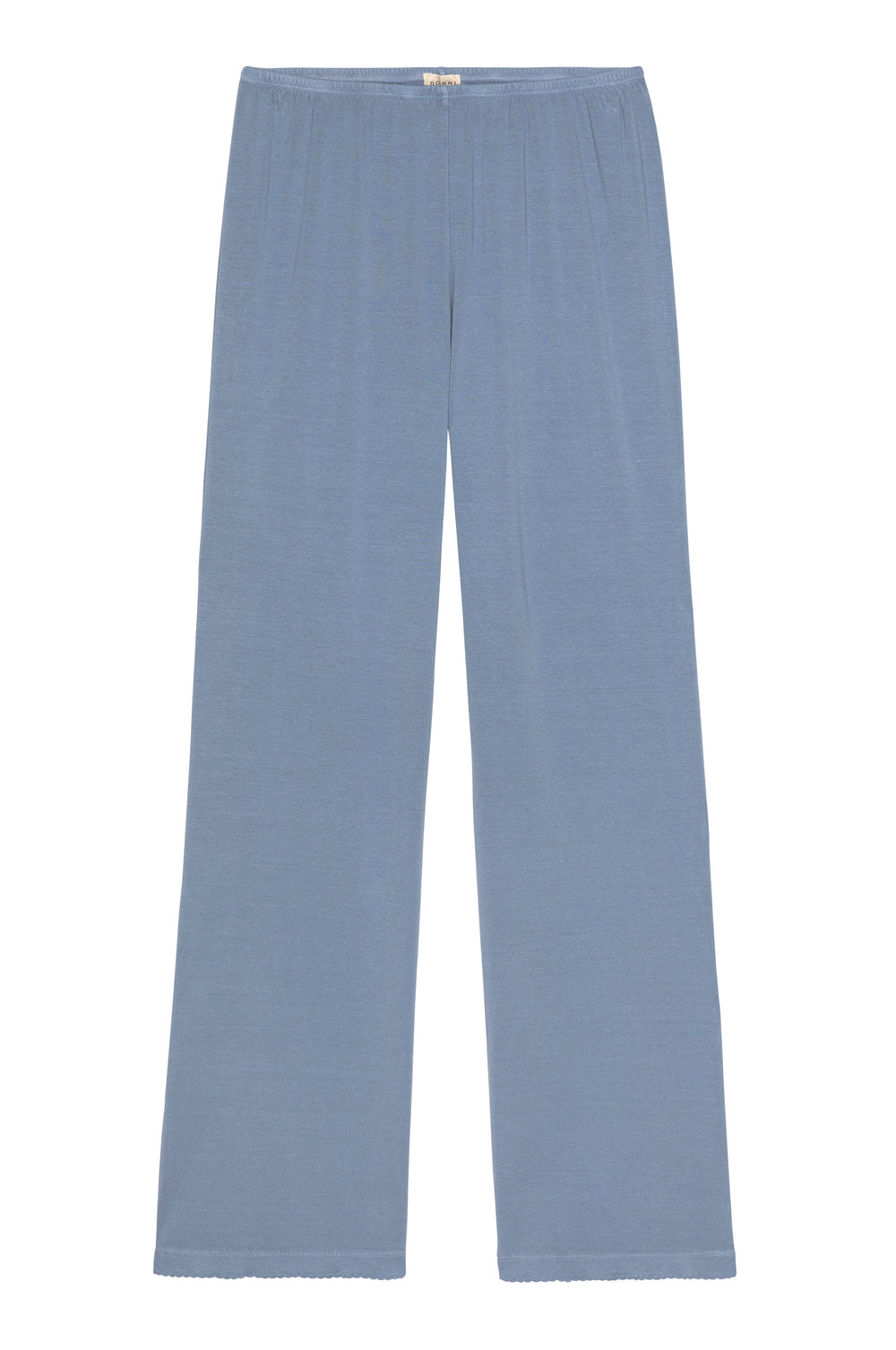 DONNI The Baby Rib Scallop Pant - Cornflower