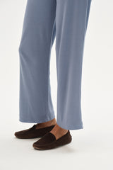 DONNI The Baby Rib Scallop Pant - Cornflower