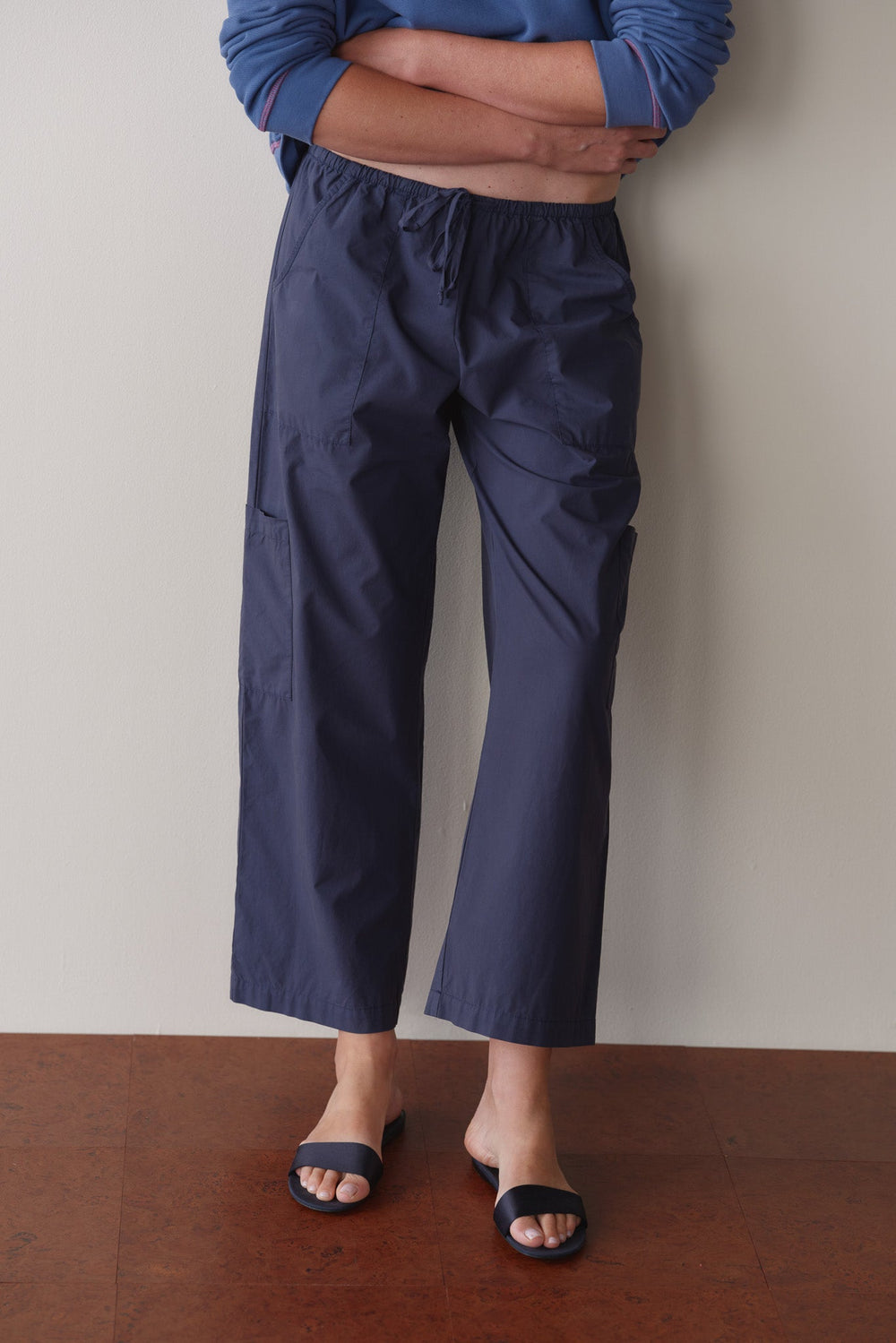 DONNI The Pop Drawstring Cargo Pant - Midnight