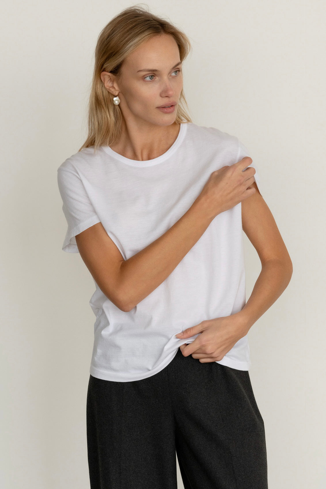 DONNI Powder Jersey Tee - Powder