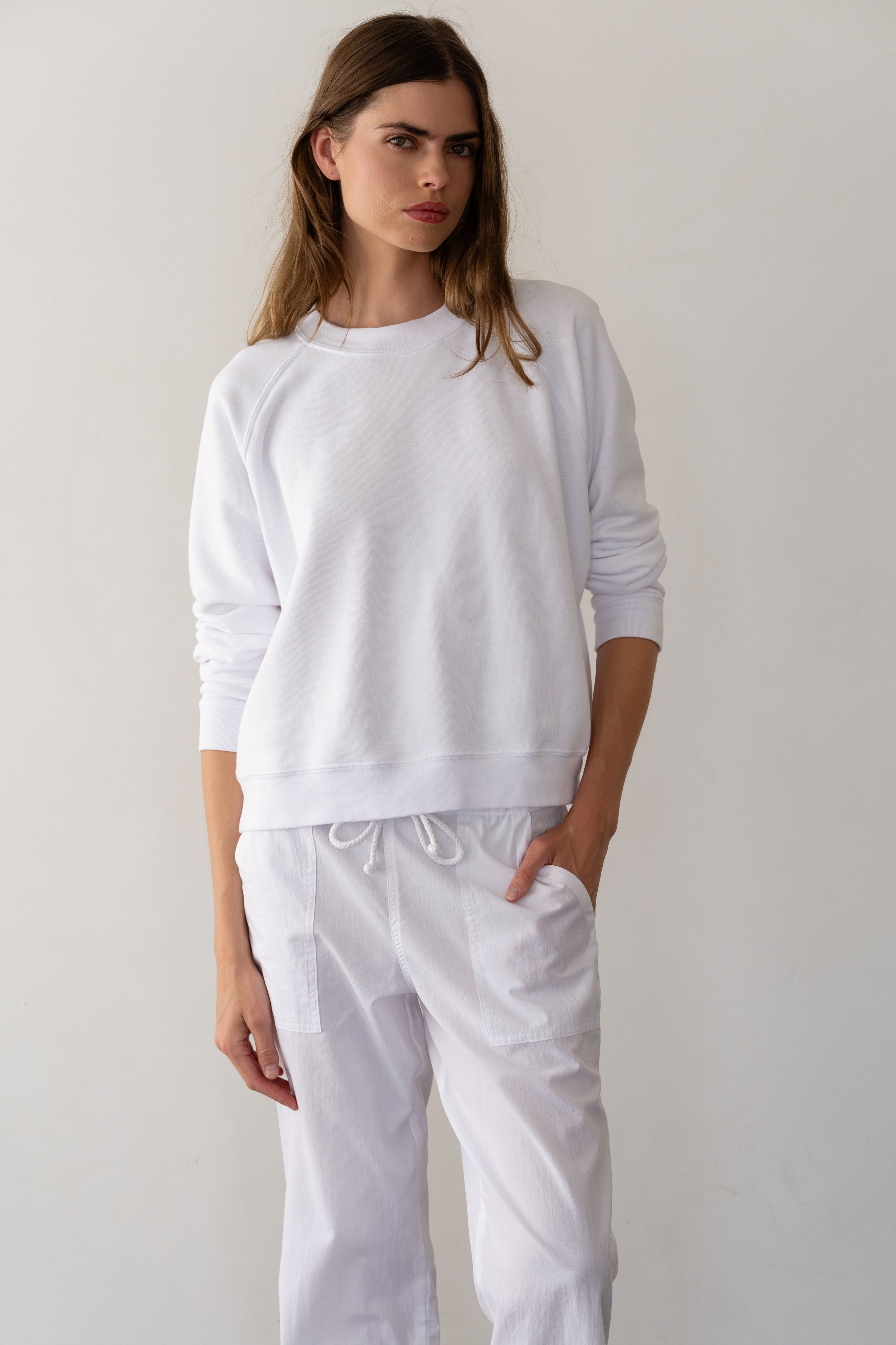 DONNI Powder Eco-Terry Crewneck - Powder