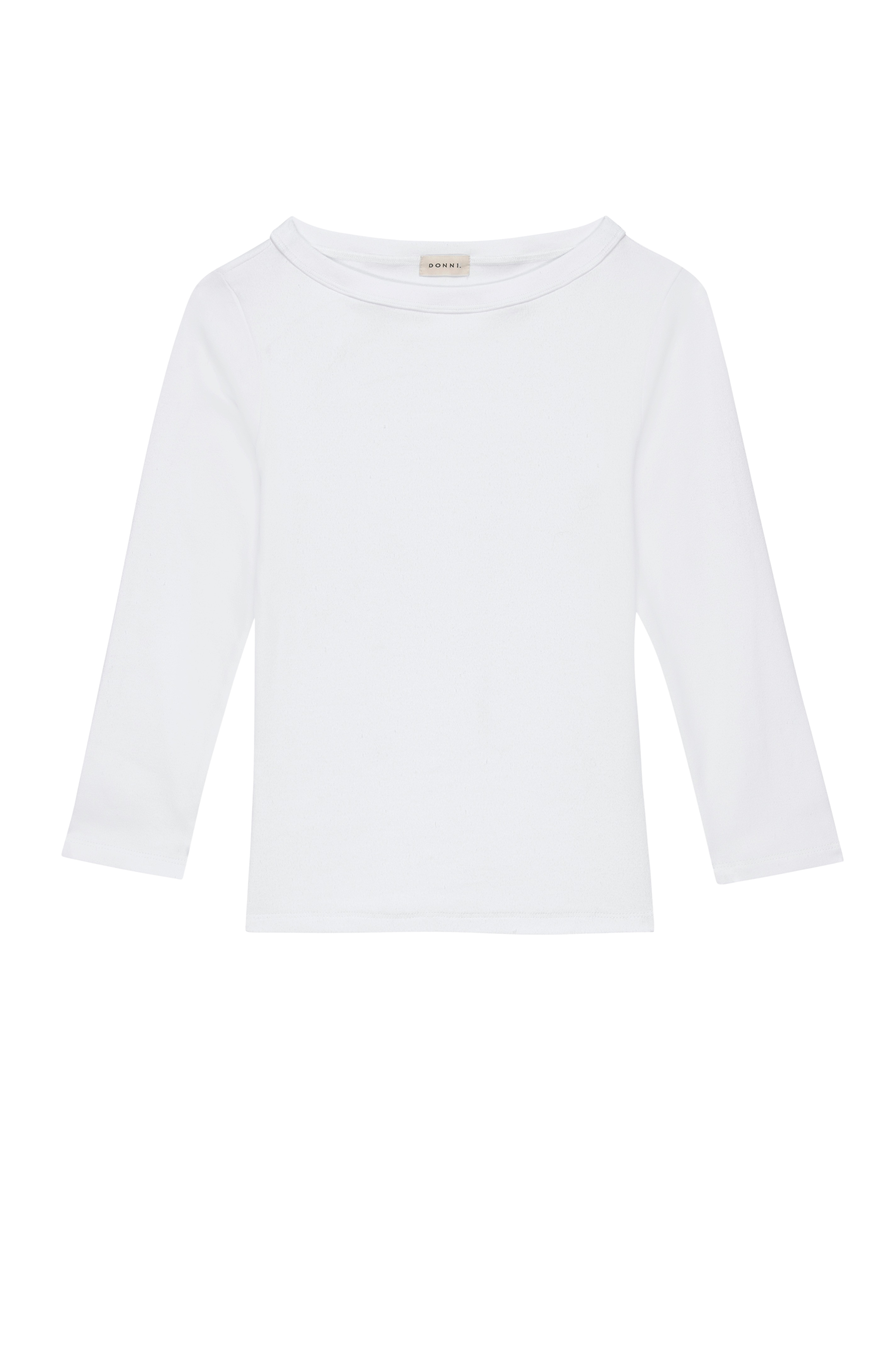 DONNI Powder Baby Rib Boat Neck - Powder