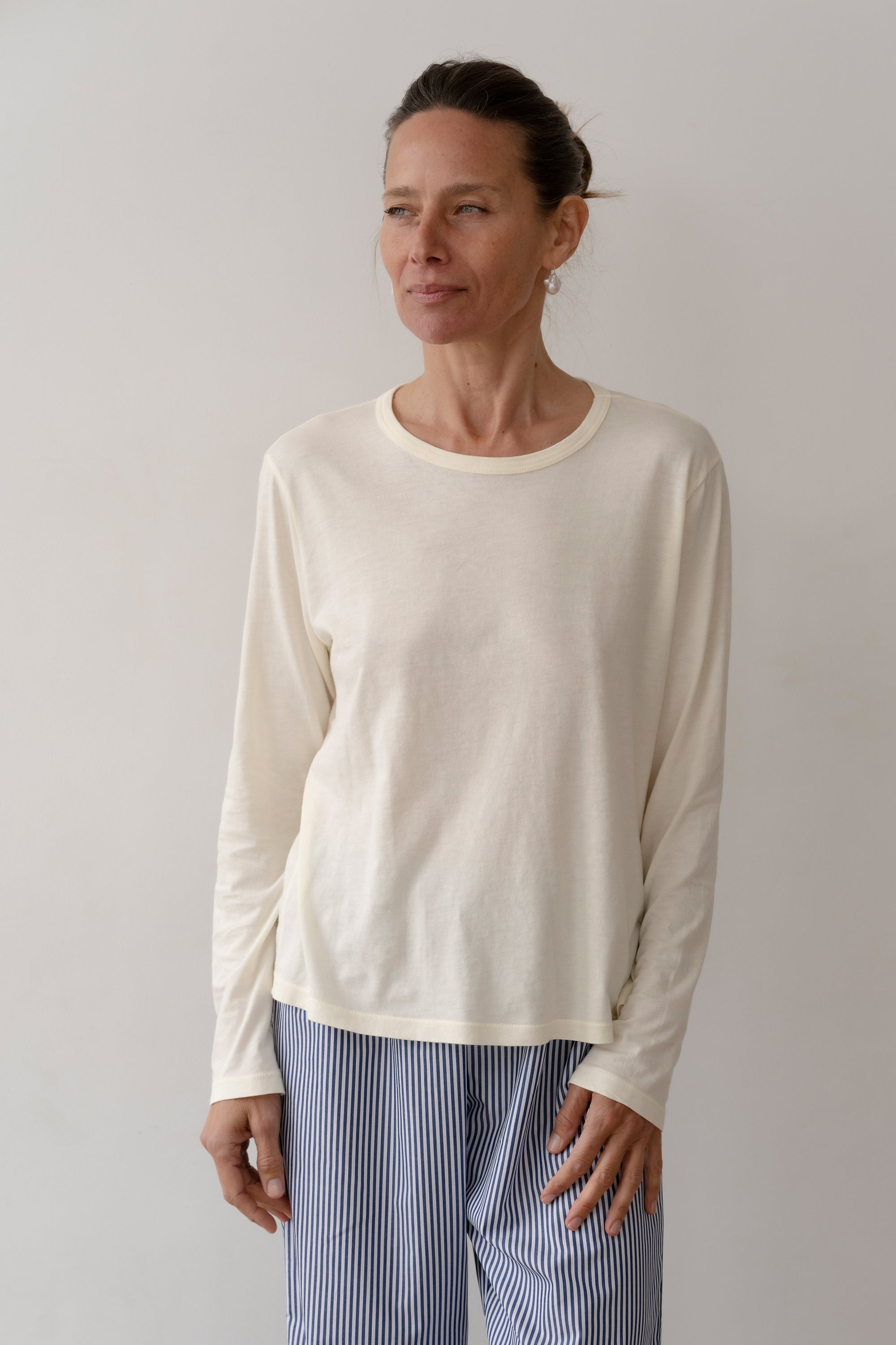 DONNI Creme Jersey Long Sleeve - Creme