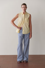 DONNI The Pop Simple Pant - Navy-Stripe