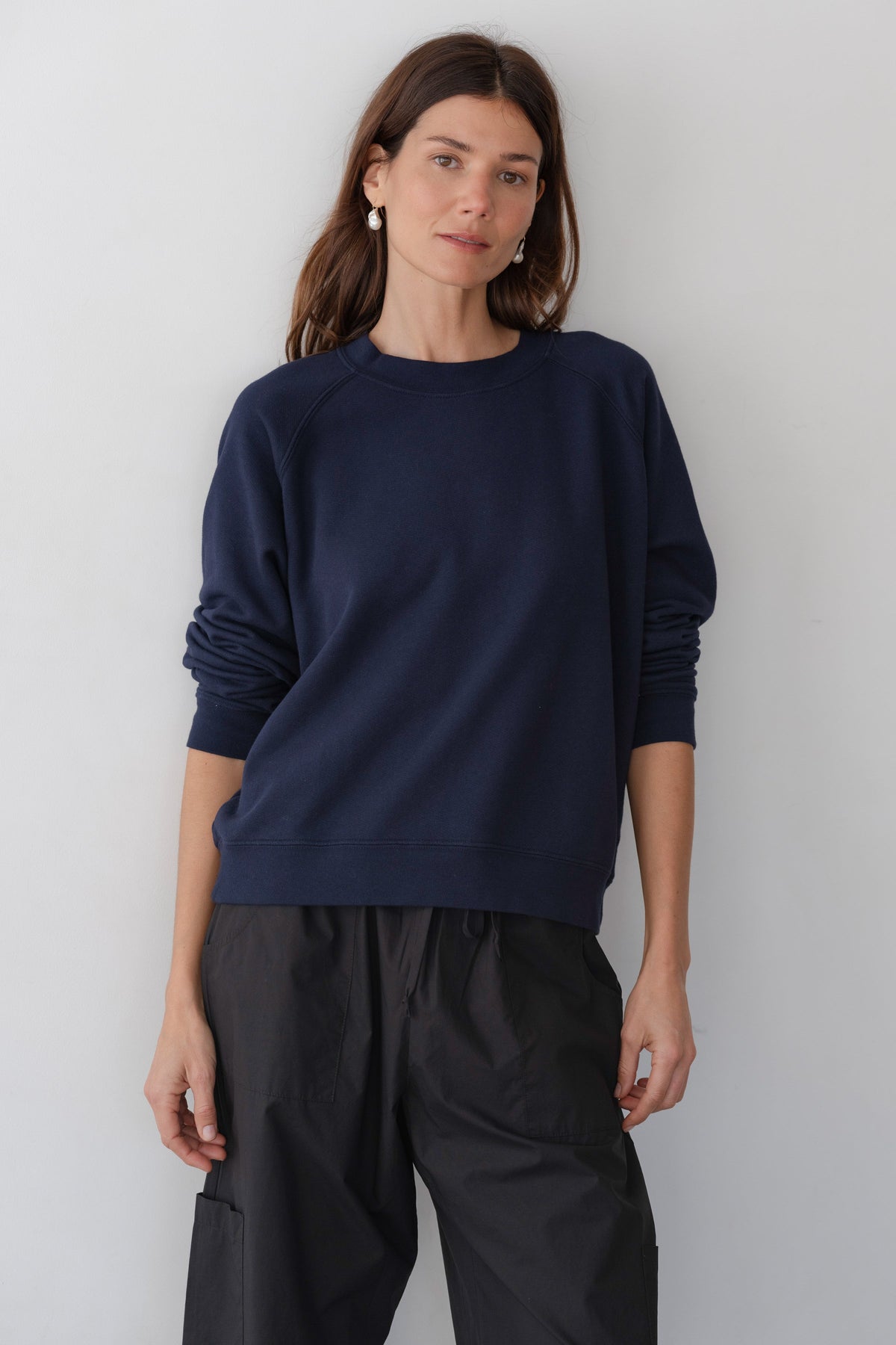 DONNI The Eco-Terry Crewneck - Navy
