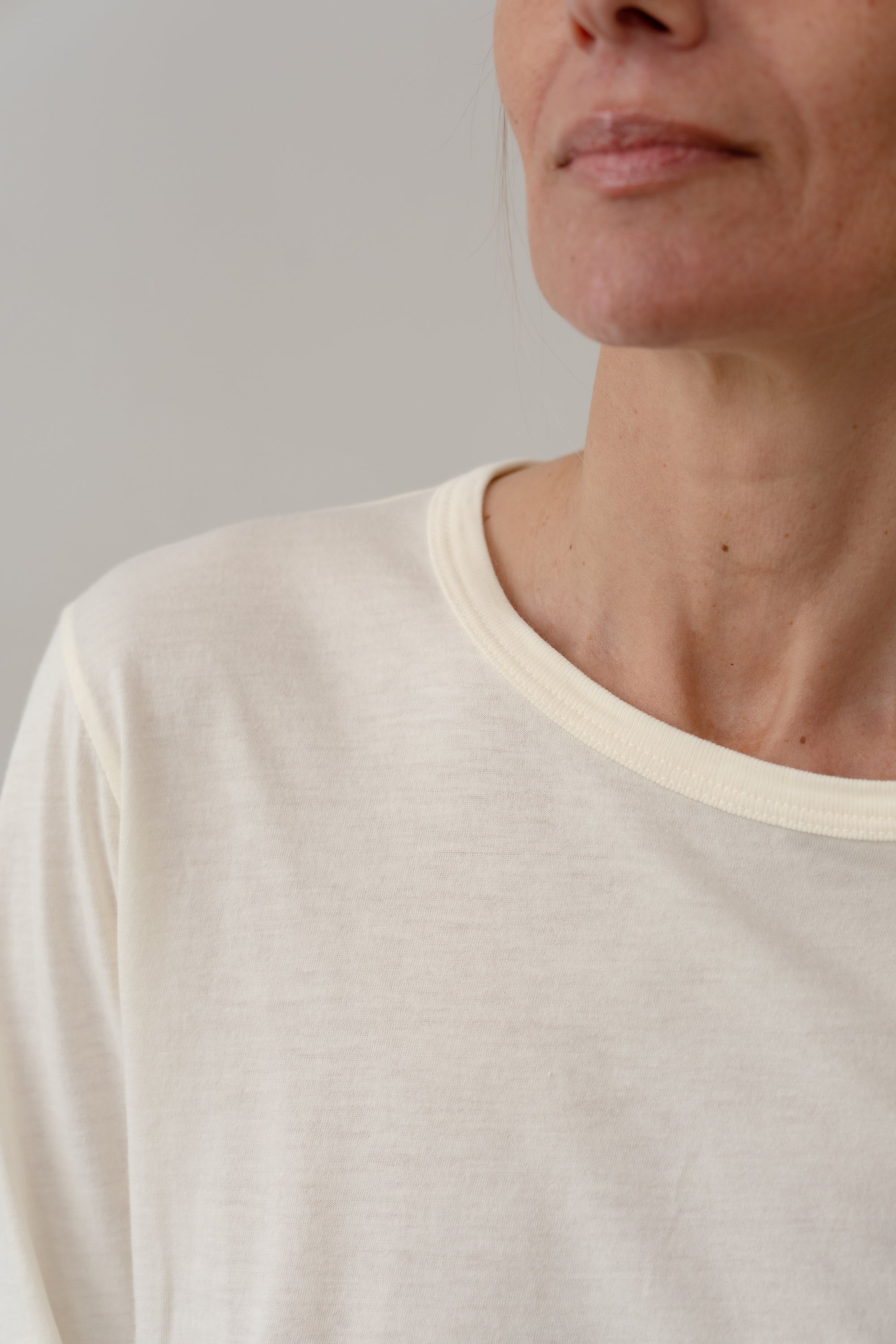 DONNI Creme Jersey Long Sleeve - Creme