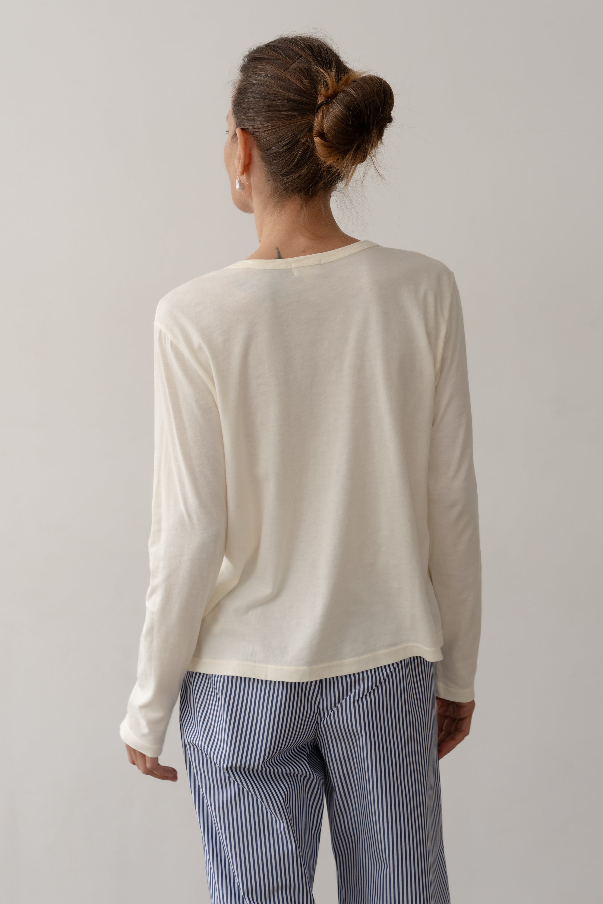 DONNI Creme Jersey Long Sleeve - Creme