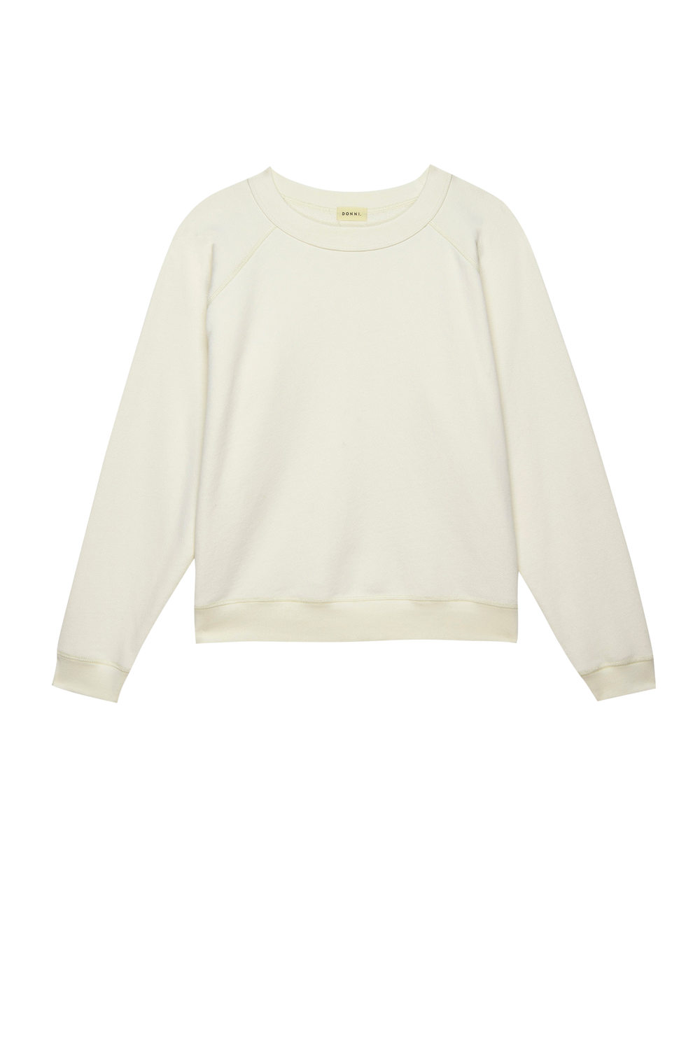 DONNI Creme Eco-Terry Crewneck - Creme
