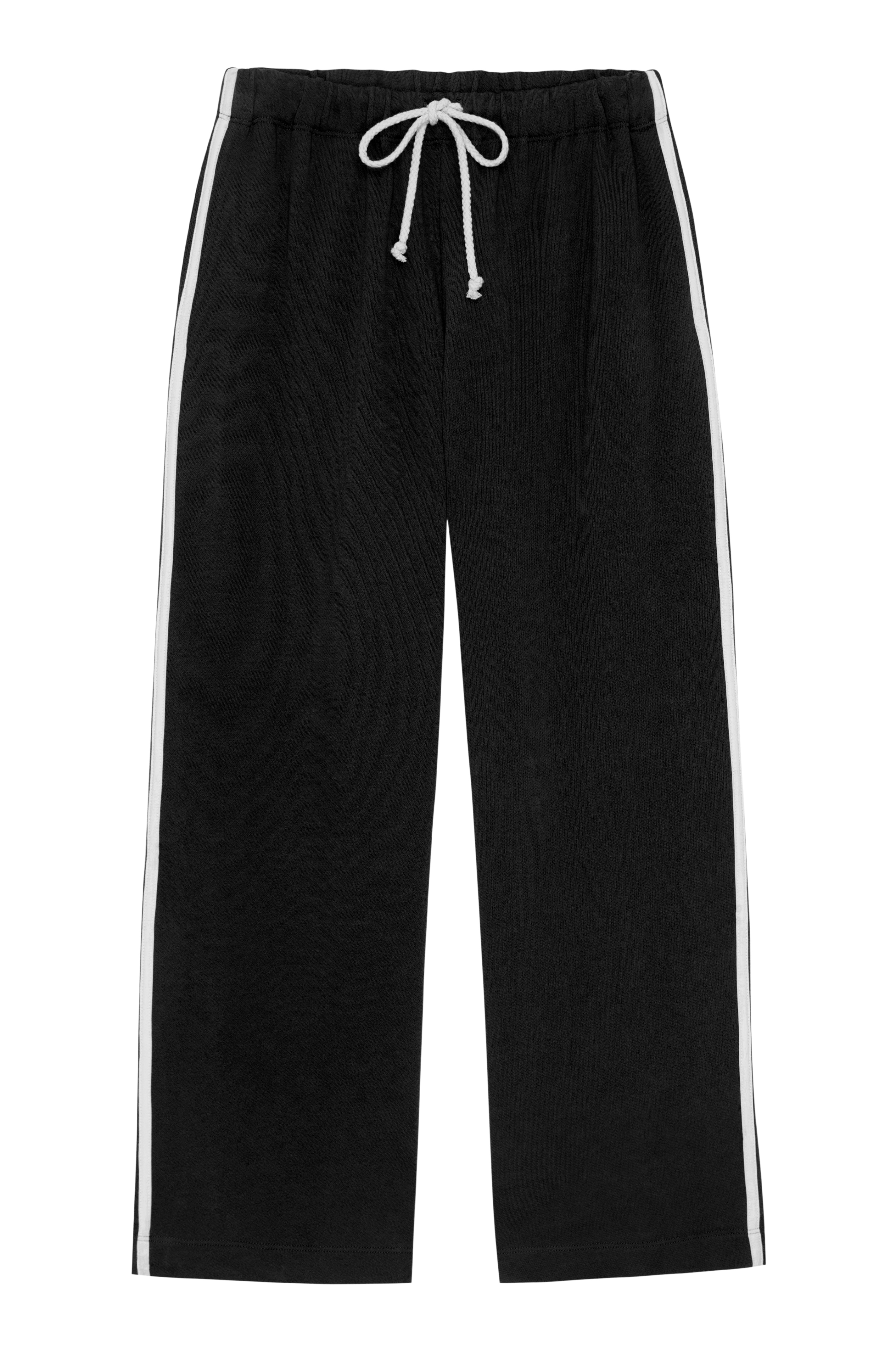 DONNI The Eco-Terry Stripe Crop Pant - Jet