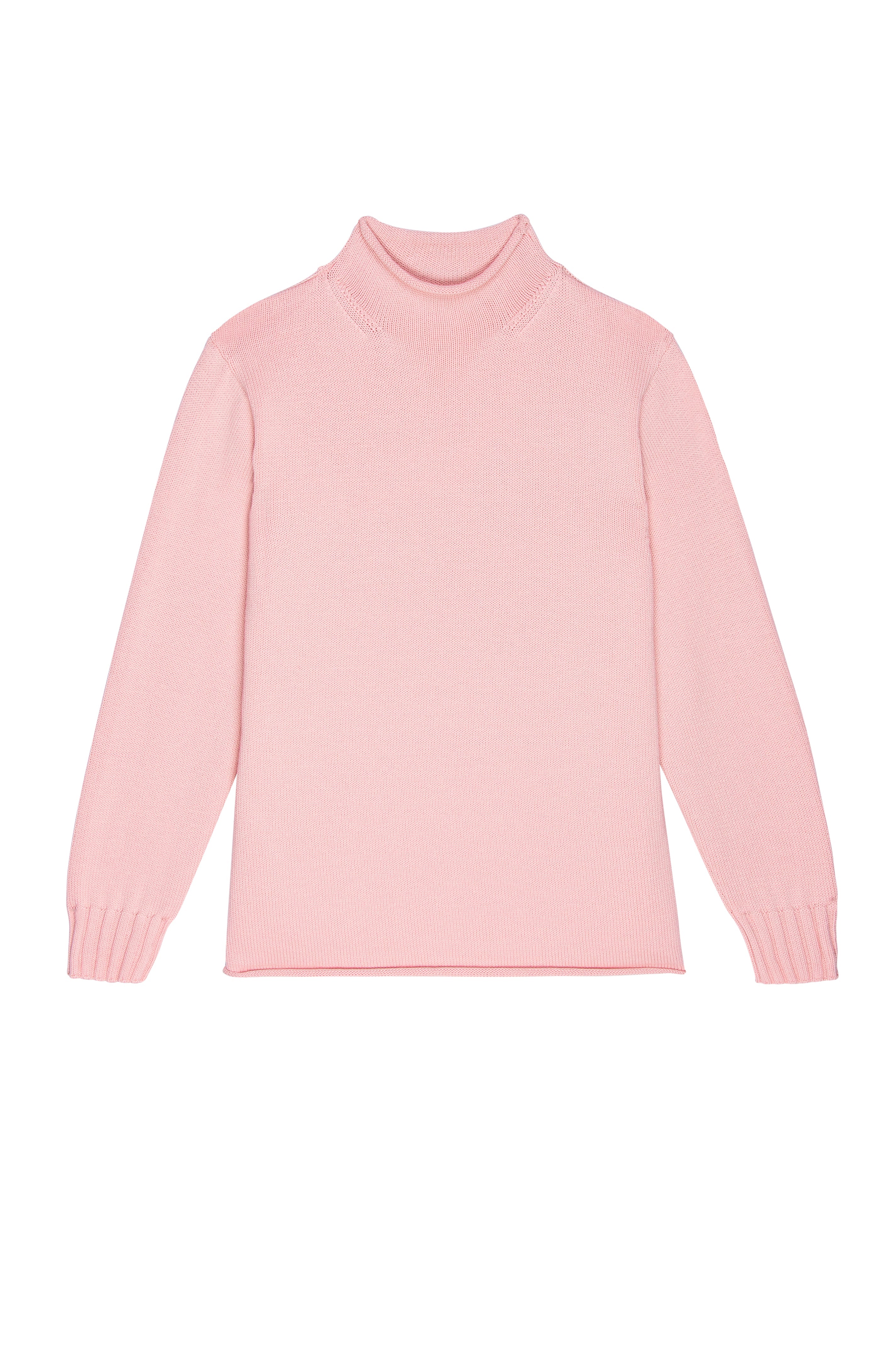 DONNI The Cotton Cashmere Roll Neck Sweater - Ballerina