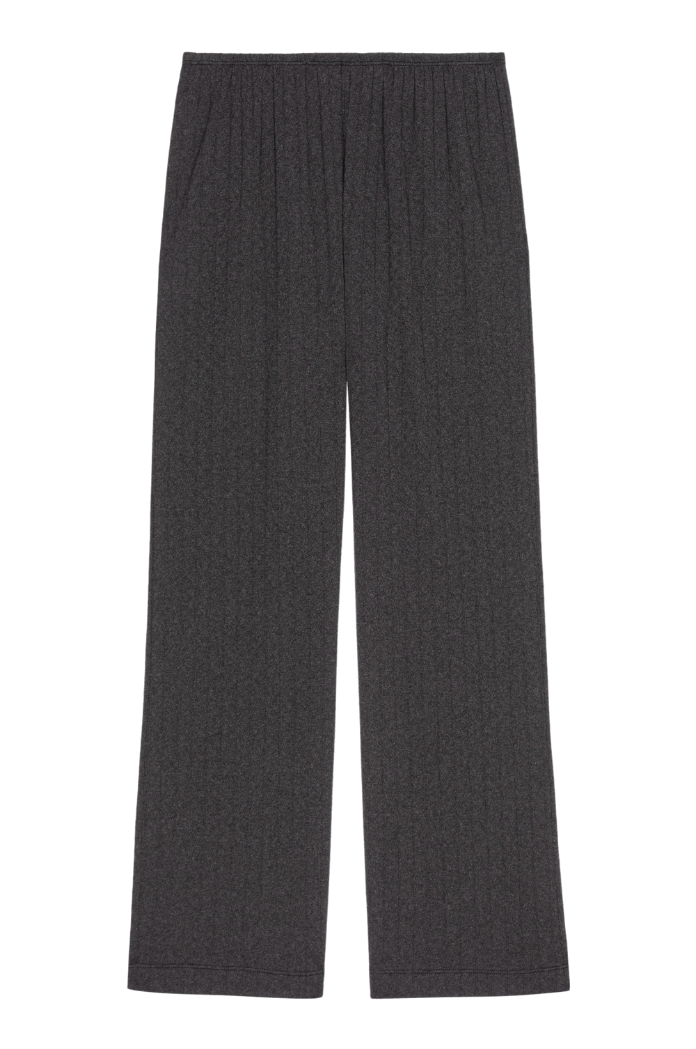 DONNI The Pointelle Simple Crop Pant - Charcoal Grey
