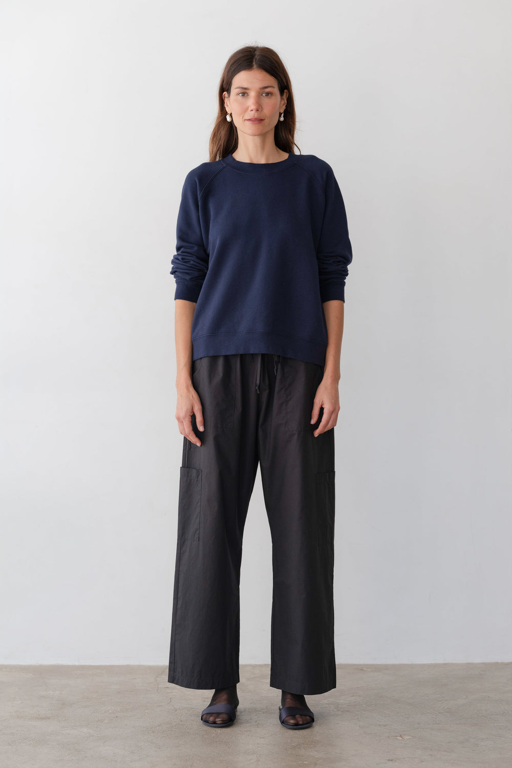 DONNI The Eco-Terry Crewneck - Navy