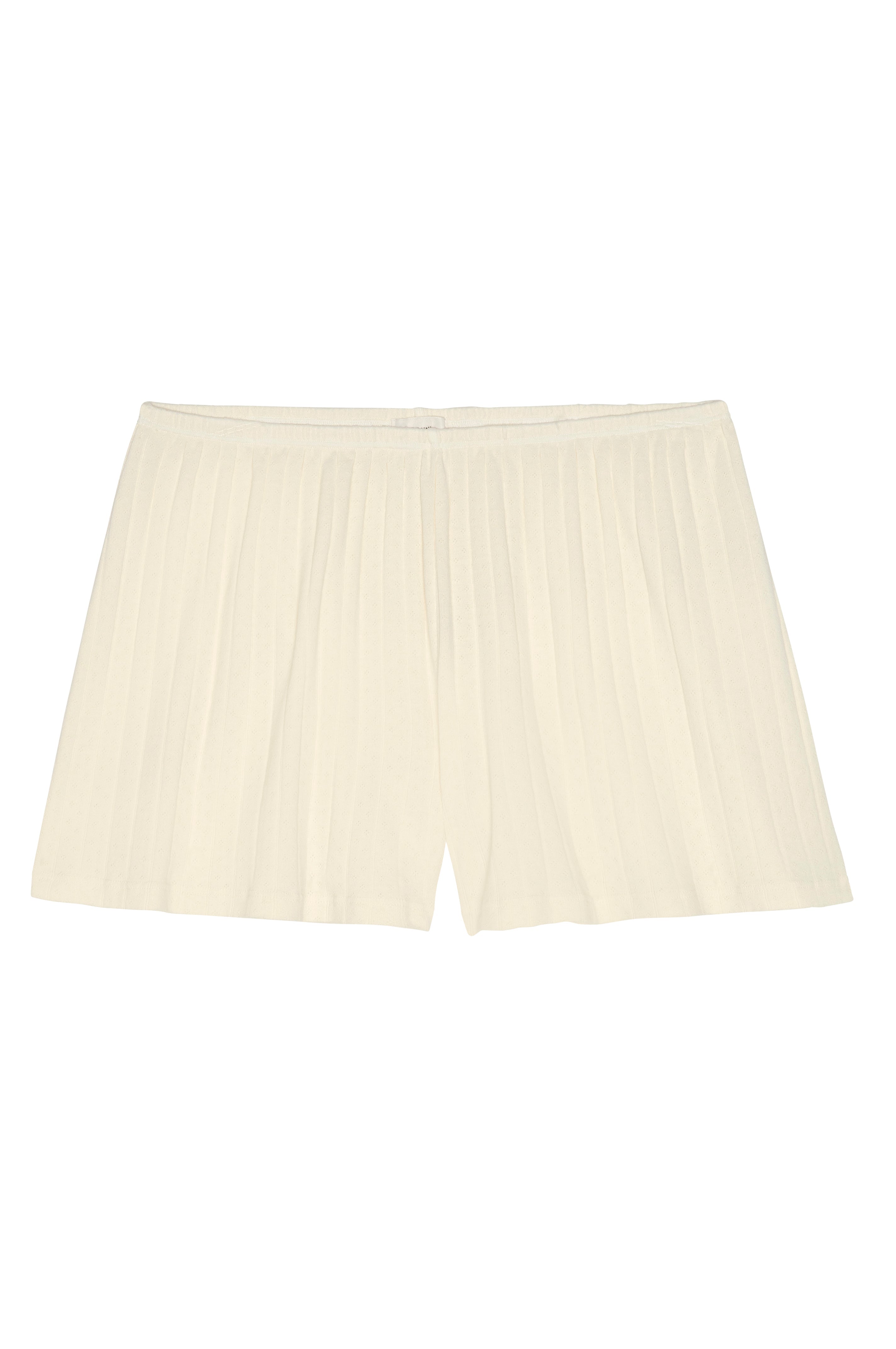 DONNI The Pointelle Tap Short - Creme