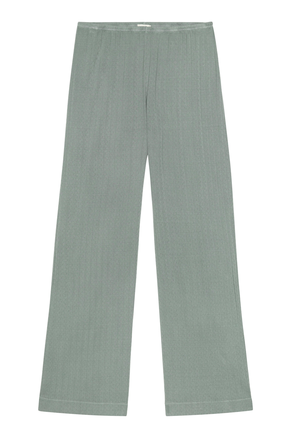 DONNI The Pointelle Simple Crop Pant - Sage