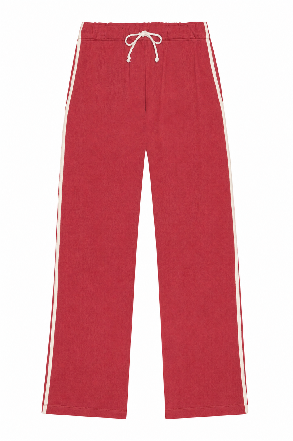 DONNI The Eco-Terry Stripe Crop Pant - Raspberry