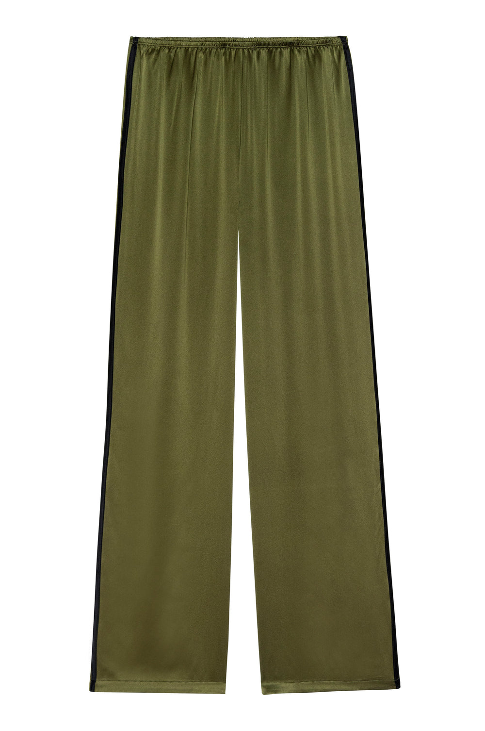 DONNI The Silk Stripe Simple Pant - Oregano-Jet